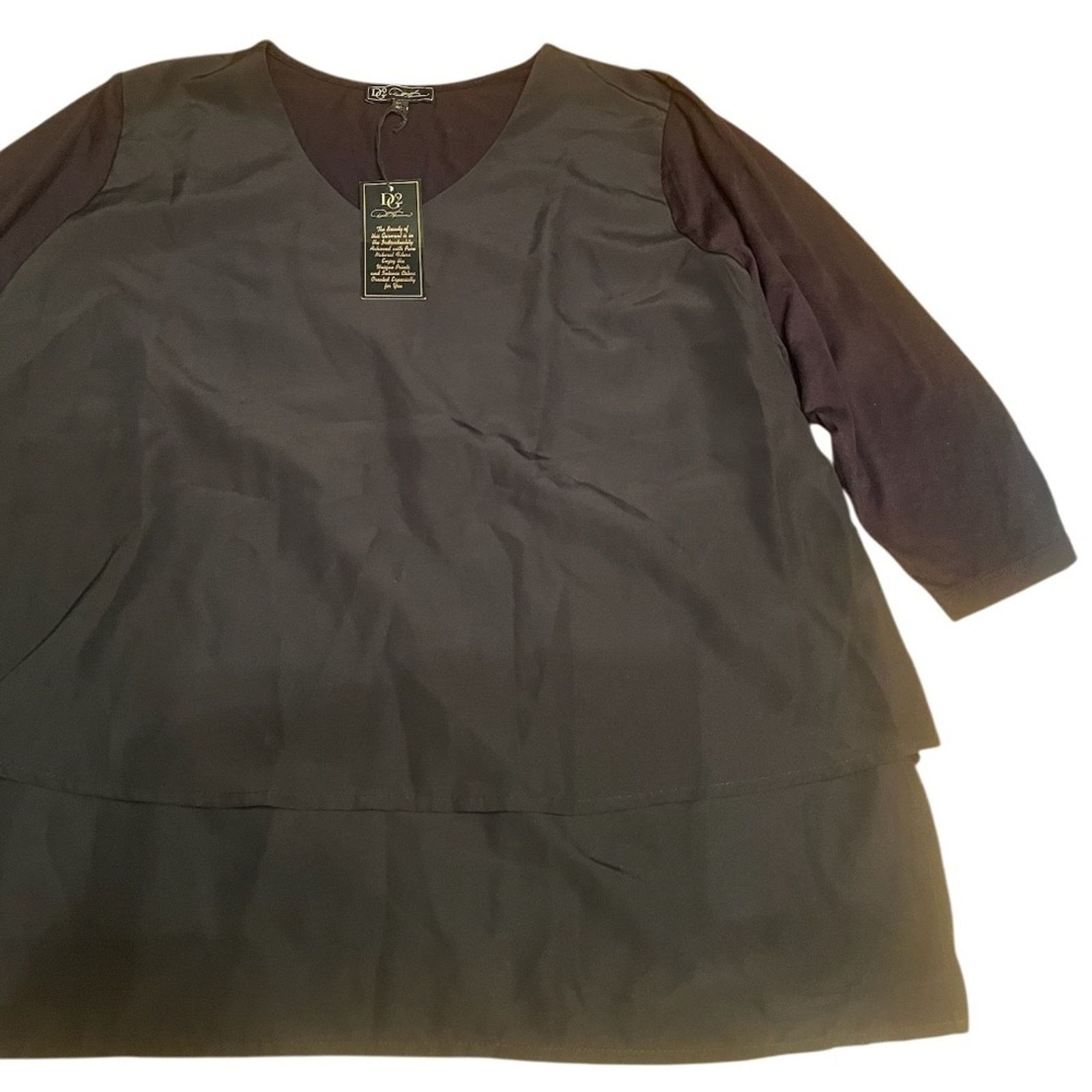 The Unbranded Brand Diane Gilman DG2 layer high-lo shirt, size XL Size XL / US 12-14 / IT 48-50 - 1 Thumbnail