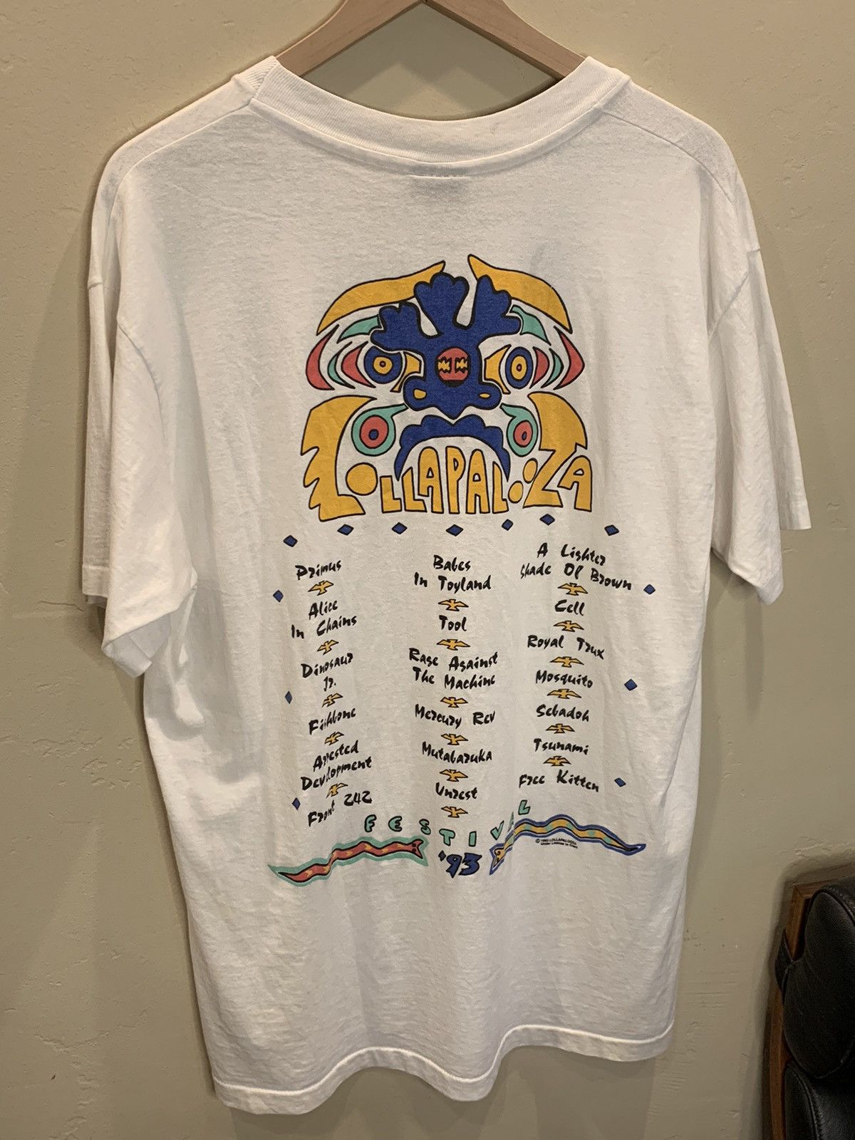 Band Tees × Giant × Vintage *RARE* Vintage 1993 Lollapalooza Single Stitch Giant T-Shirt Size US XL / EU 56 / 4 - 2 Thumbnail