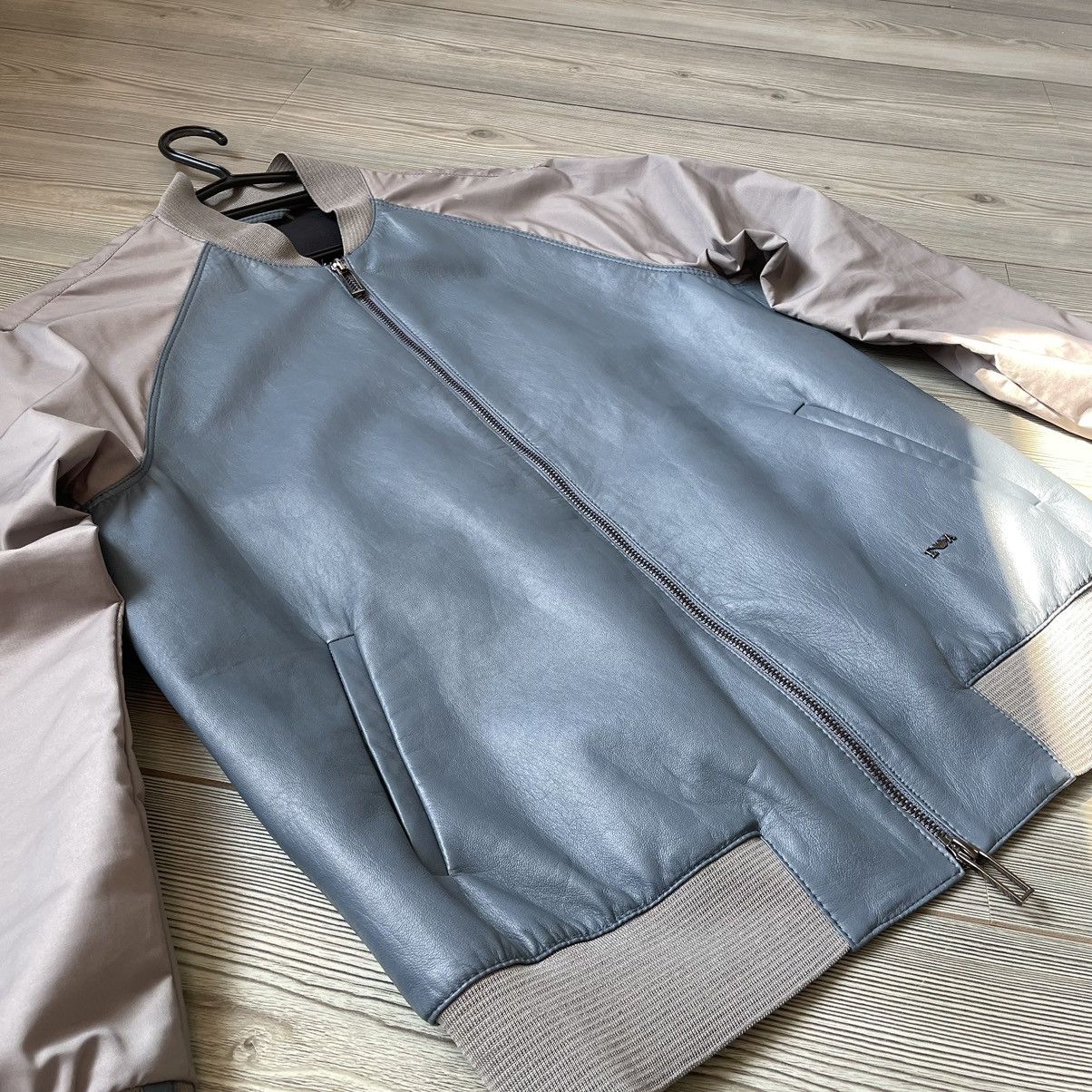 Emporio Armani Emporio Armani Leather + Nylon Bomber Jacket Size US L / EU 52-54 / 3 - 7 Thumbnail
