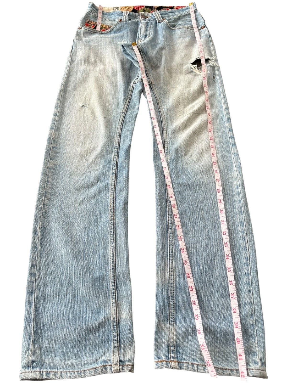 Japanese Brand Vintage Japanese Brand Distressed Reworked Jeans Size US 28 / EU 44 - 12 Thumbnail