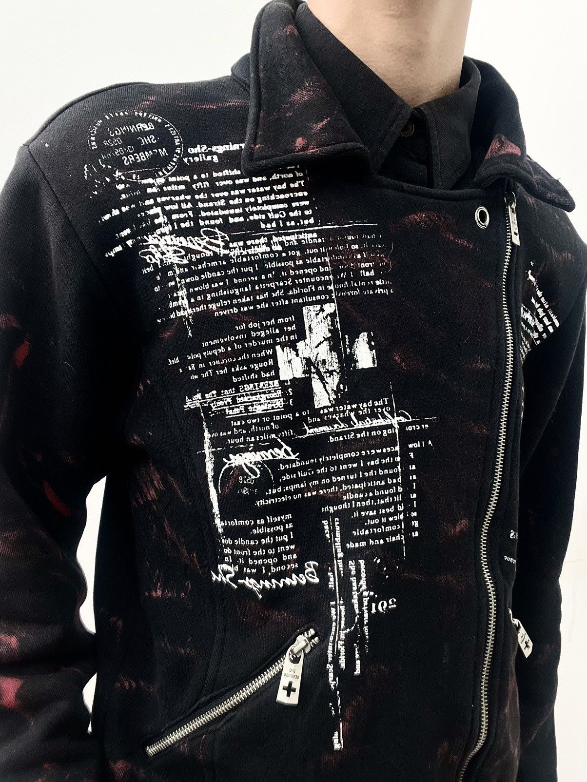 If Six Was Nine Berning Sho Avant-garde Biker Jacket Size US L / EU 52-54 / 3 - 7 Thumbnail