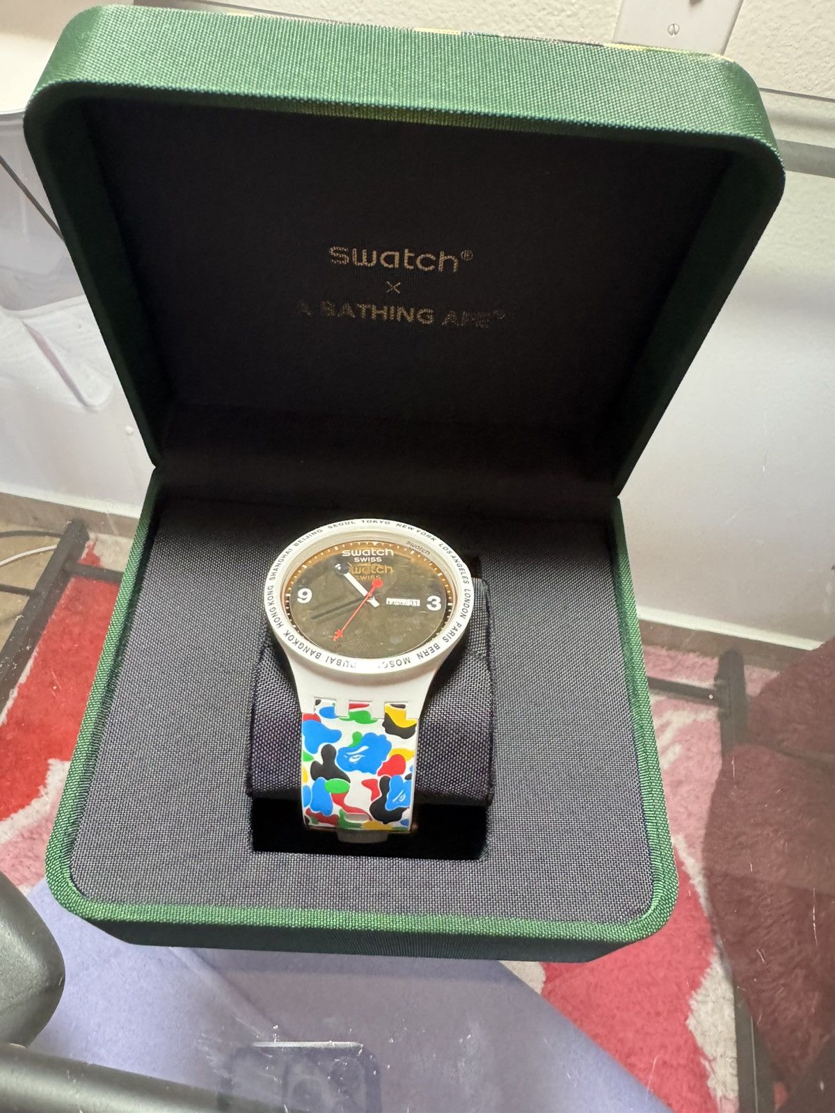 SWATCH x BAPE TOKYO WHITE MULTI CAMO
