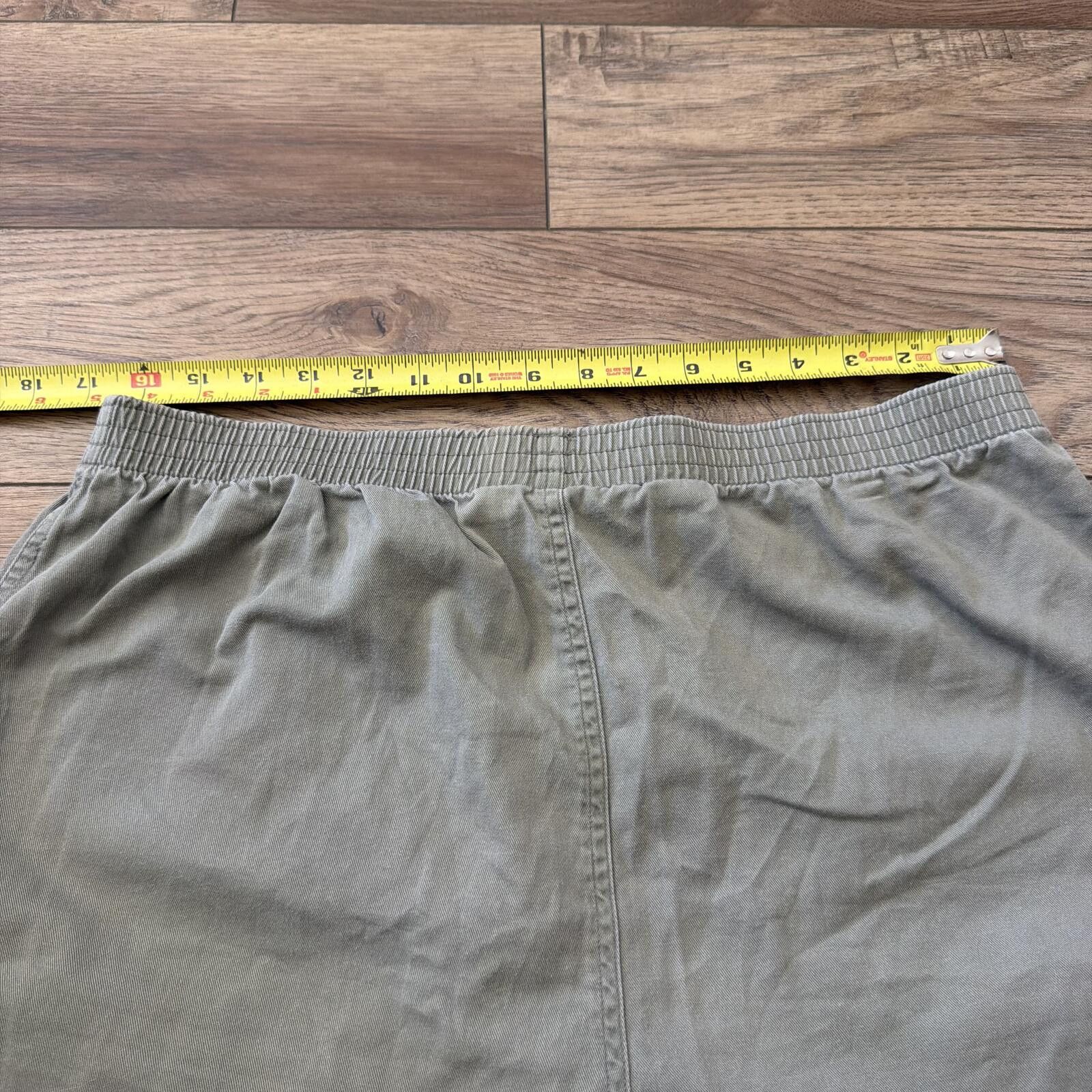 Other Vintage 90s Jones Wear Sport Cotton Cargo Shorts Olive Green Size US 34 / EU 50 - 5 Thumbnail