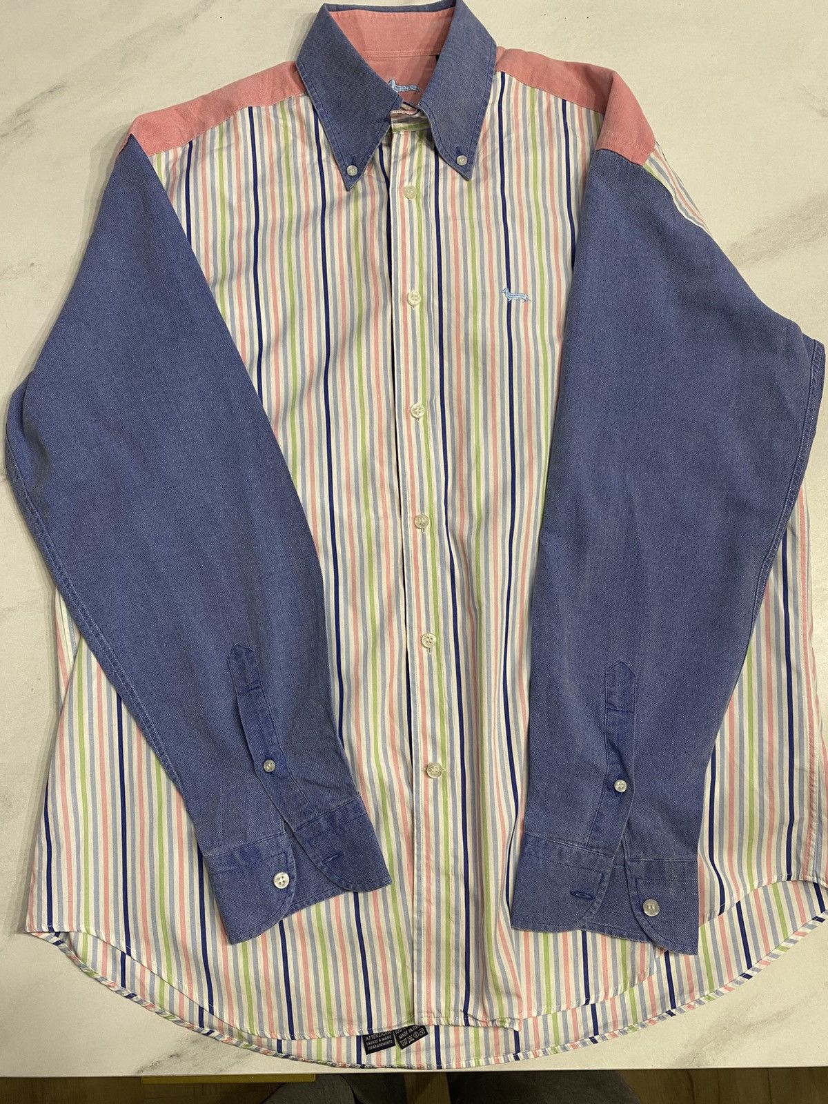 Harmont & Blaine Harmont & Blain striped shirt patchwork crazy XL mulitcolors Size US XL / EU 56 / 4 - 2 Thumbnail
