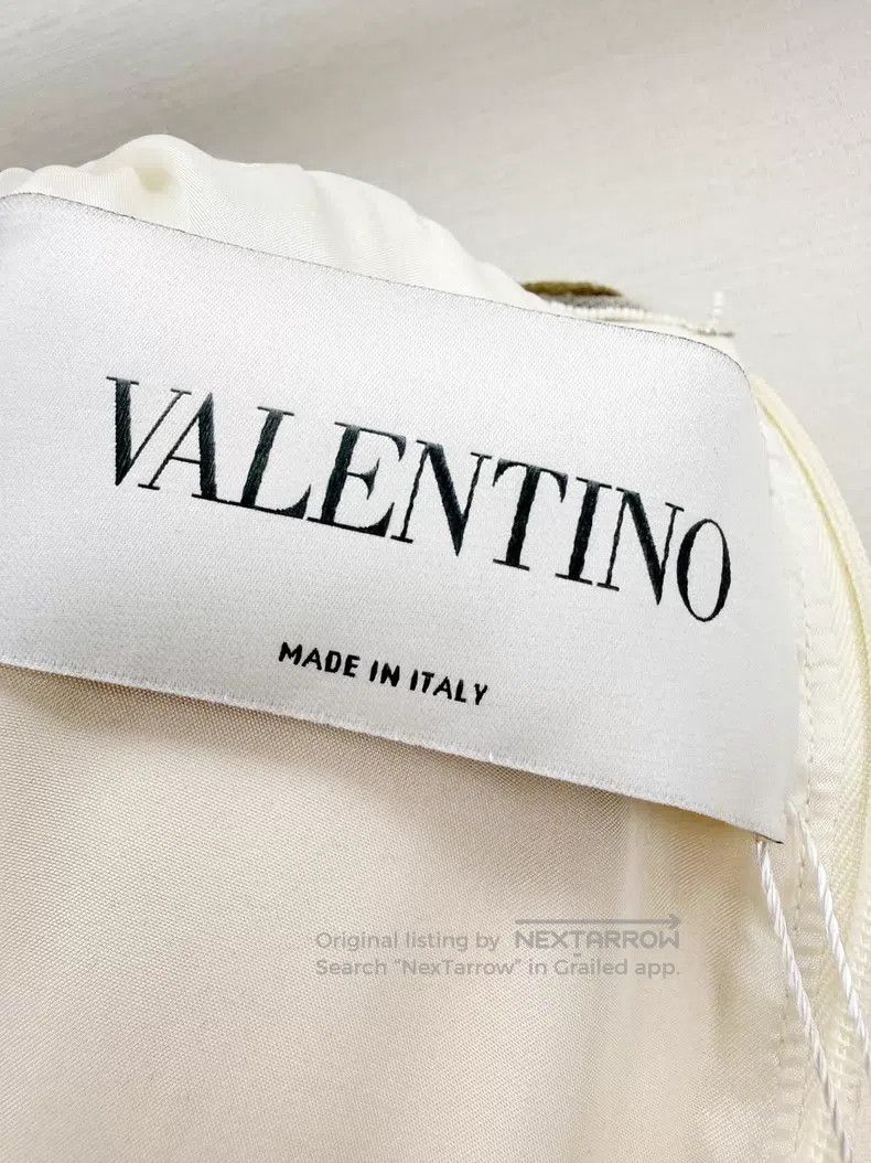 Valentino Valentino Wool mulberry silk butterfly dress Size L / US 10 / IT 46 - 7 Thumbnail