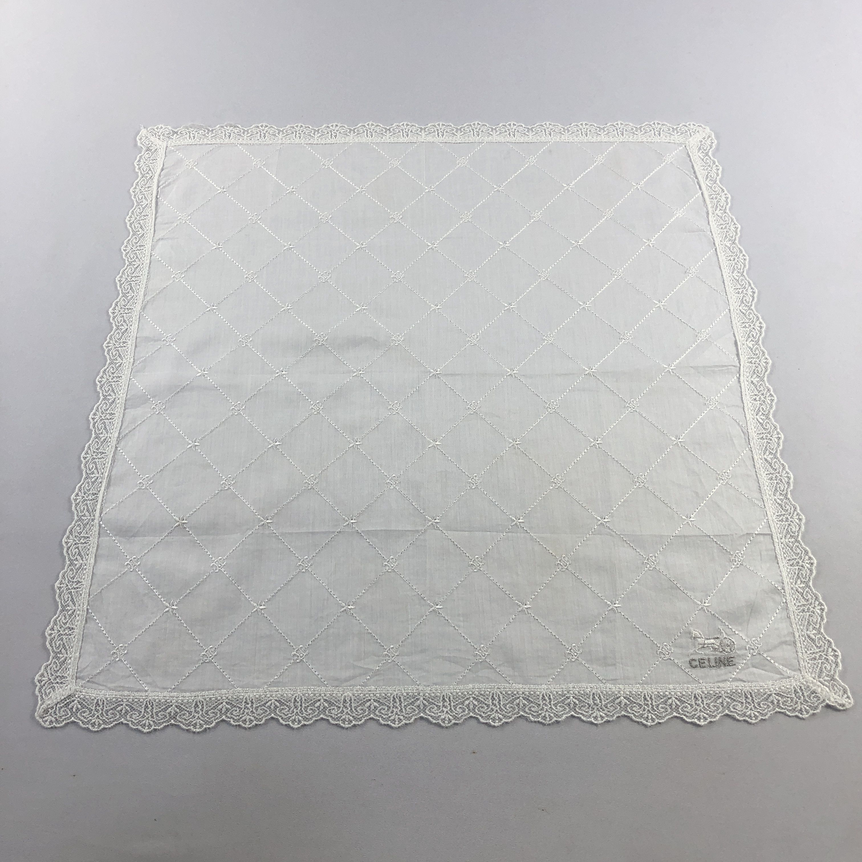 Celine × Vintage Celine Handkerchief Neckerchief Bandana H2614 Size ONE SIZE - 1 Thumbnail