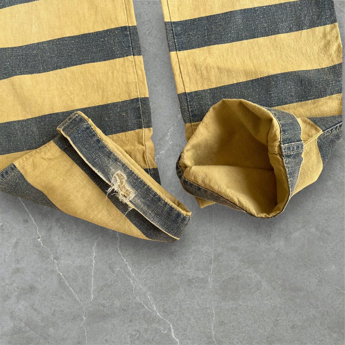 Japanese Brand Antgauge Prison Stripe Hemp Fabric Trouser Size US 30 / EU 46 - 3 Thumbnail