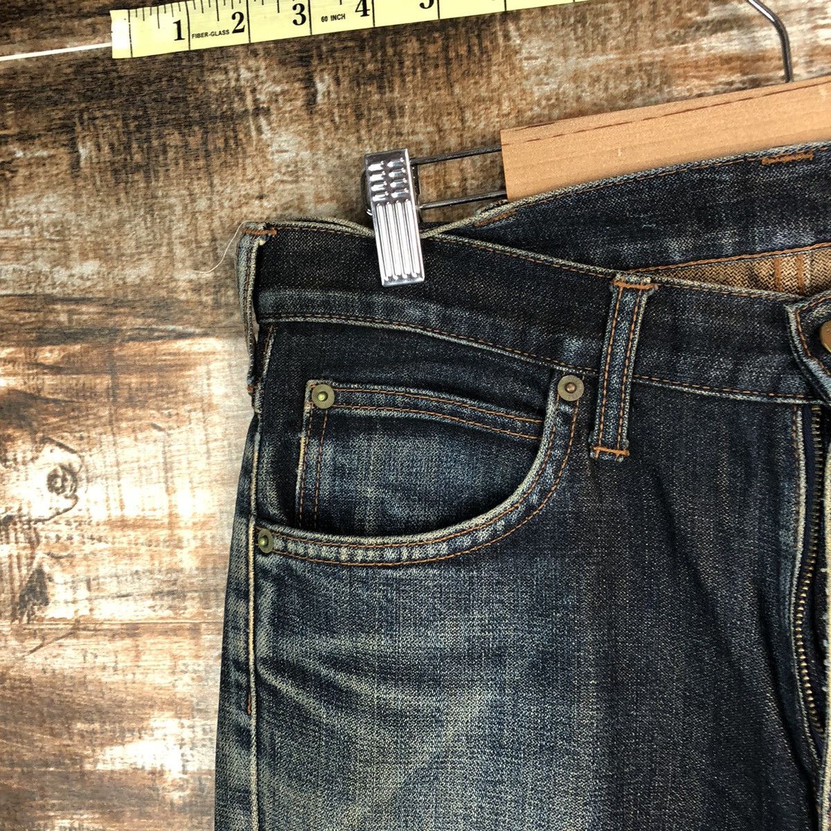 Vintage Wrangler Blue vintage Denim Pants #A1389 Size US 30 / EU 46 - 7 Thumbnail