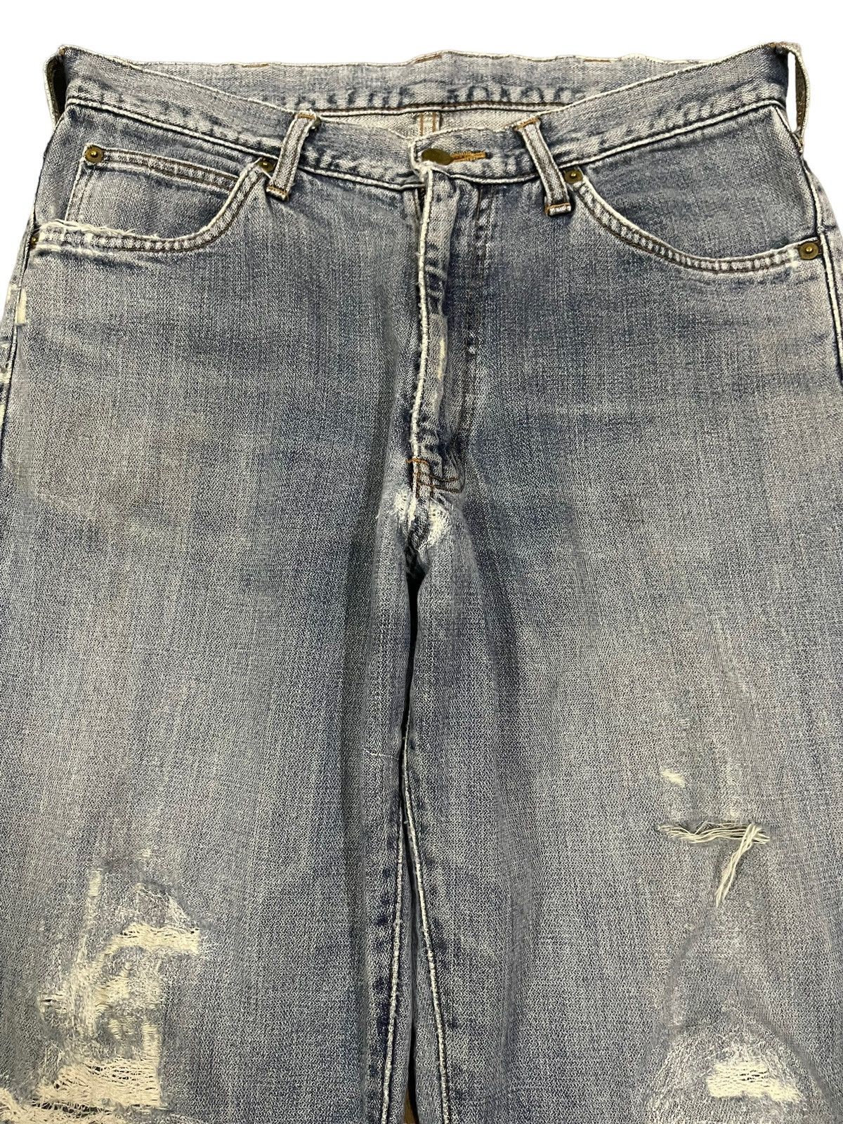 Wrangler Vintage Wrangler Classic Blue Wash Distressed Baggy Jeans Size US 32 / EU 48 - 3 Thumbnail