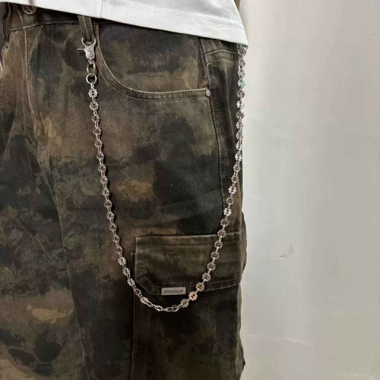 Vintage Retro hip-hop punk style jeans waist chain Size ONE SIZE - 5 Thumbnail