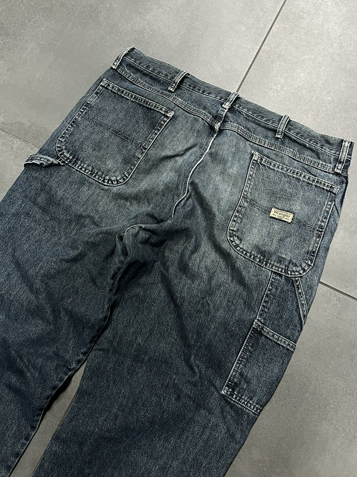 Vintage × Wrangler Vintage Workers Denim Jeans Carpenter Wrangler Size US 38 / EU 54 - 4 Thumbnail