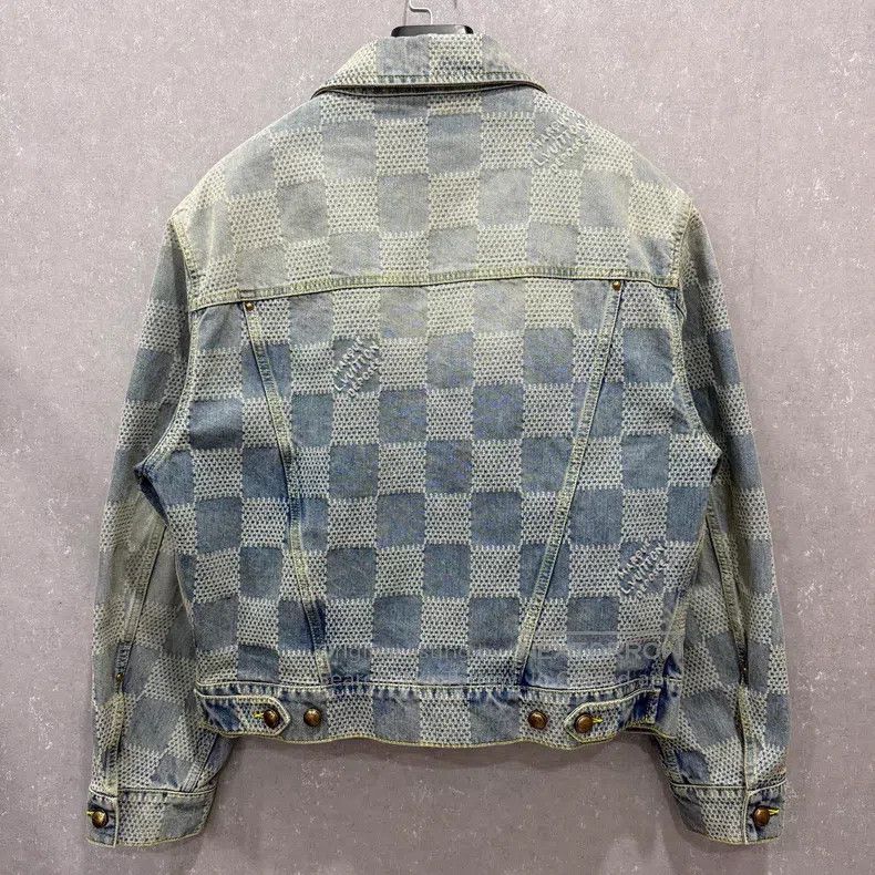 Louis Vuitton Louis Vuitton Fei Dong Checkerboard Denim Jacket Size US M / EU 48-50 / 2 - 3 Thumbnail