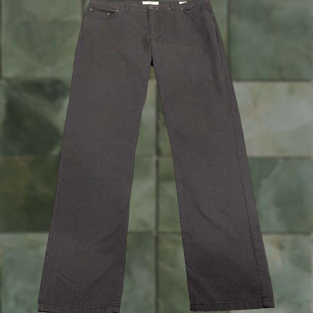 BRAX Brax Pants Mens 37x34 Black Travel Commute Office Work Cooper Fancy Size US 37 - 1 Thumbnail