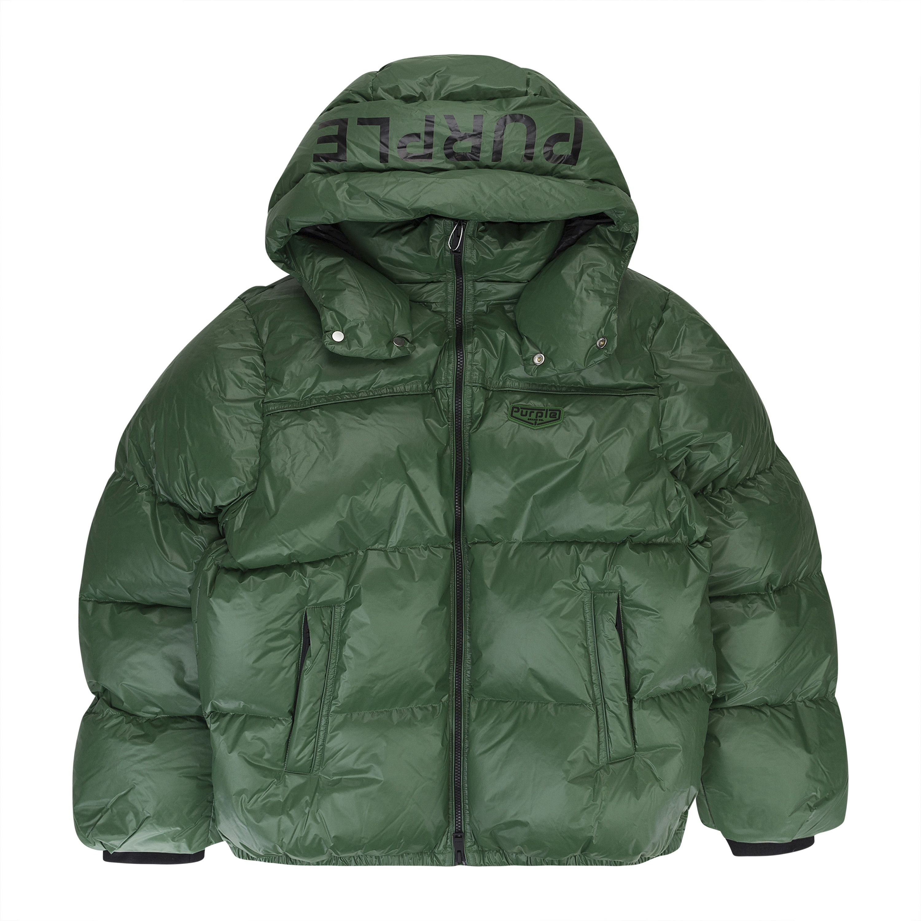 NYLON DOWN PUFFER GREEN DOWN PUFFER JACKETS Size XL