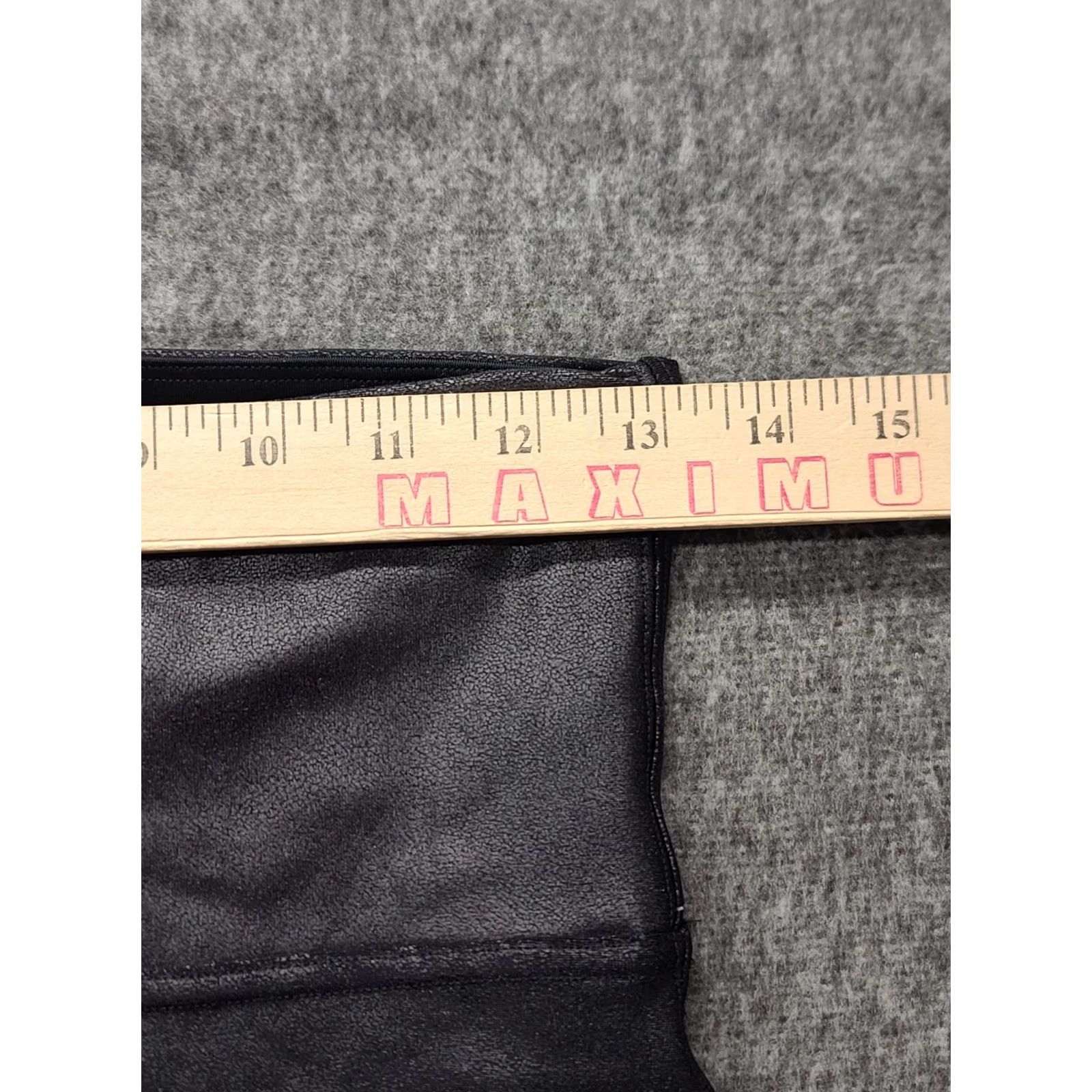 Spanx Spanx Moto Leggings Womens M Faux Leather Ankle High Rise Quilted Black Size M Slimming Shaping Activewear Size 32" / US 10 / IT 46 - 3 Thumbnail