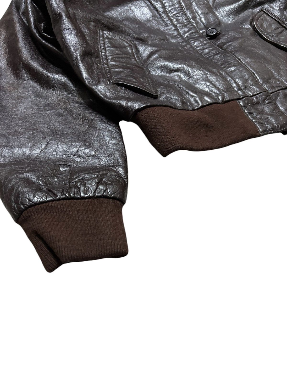 Vintage CWU Leather bomber jacket Size M / US 6-8 / IT 42-44 - 5 Thumbnail
