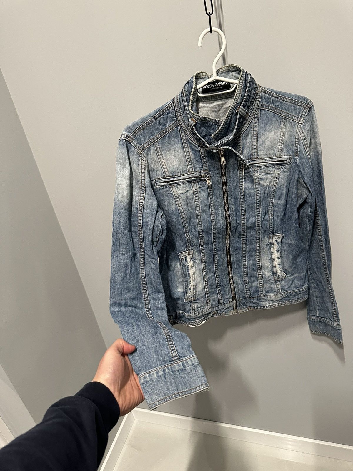Dolce & Gabbana Vintage Archival Dolce & Gabbana 00s Y2K Denim Jacket Size M / US 6-8 / IT 42-44 - 4 Thumbnail
