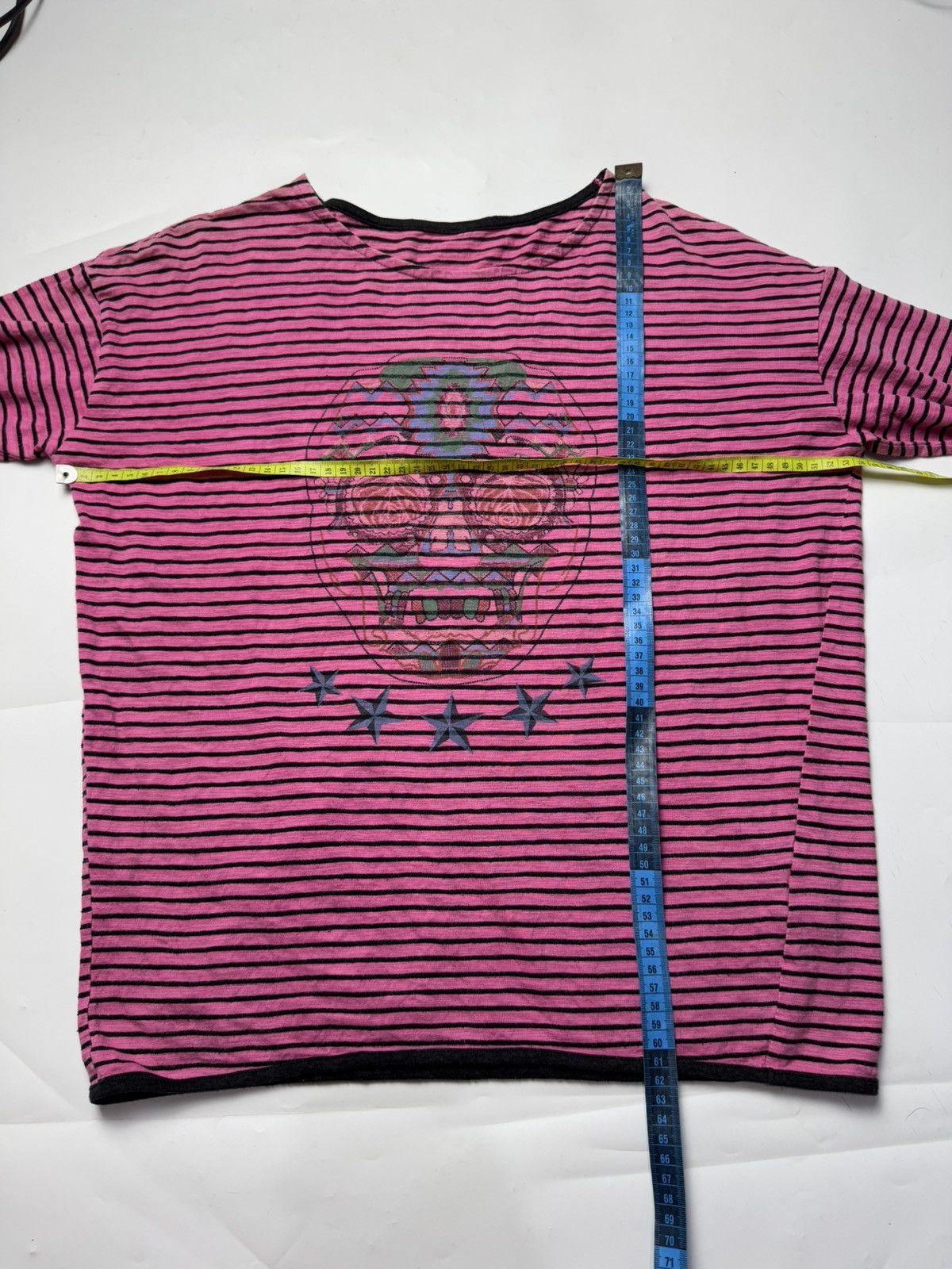 Hysteric Glamour × If Six Was Nine × Japanese Brand Japanese Skulls Stripe Long Sleeve ifsix style Size US M / EU 48-50 / 2 - 6 Thumbnail