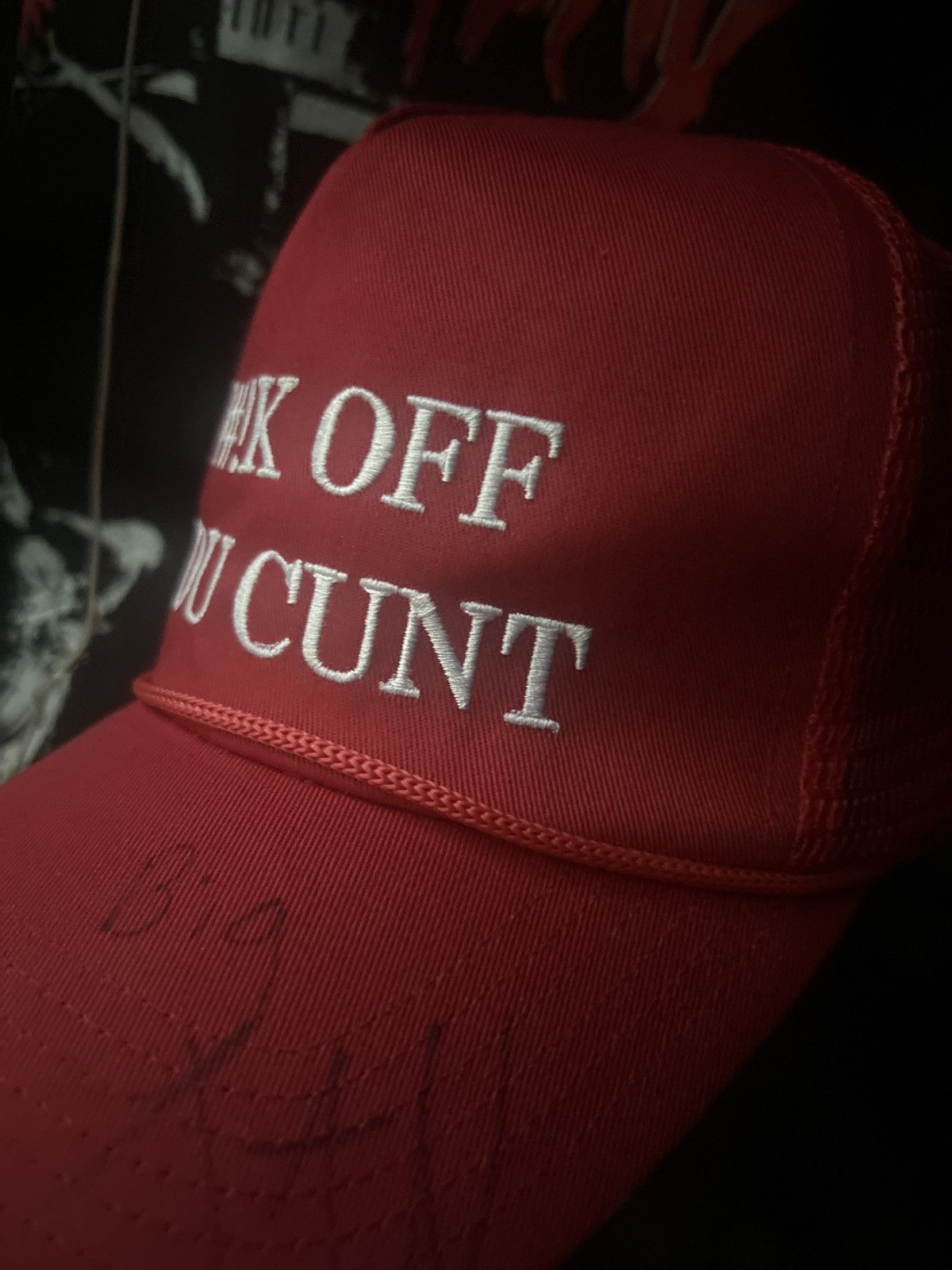 Band Tees wtf stink emotional xan signed hat Size ONE SIZE - 2 Thumbnail