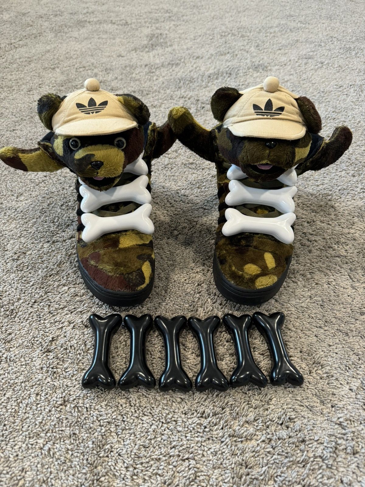2 sets of Adidas Jeremy Scott Bones
