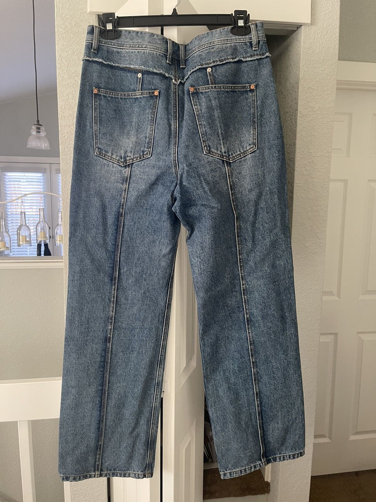 Andersson Bell Andersson Bell Matt Wide-Leg Raw Cut Distressed Jeans Size US 32 / EU 48 - 2 Thumbnail