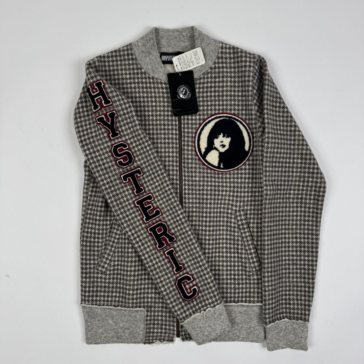 Hysteric Glamour Hysteric Glamour Checkered Bomber Sweatshirt Size US XS / EU 42 / 0 - 2 Thumbnail