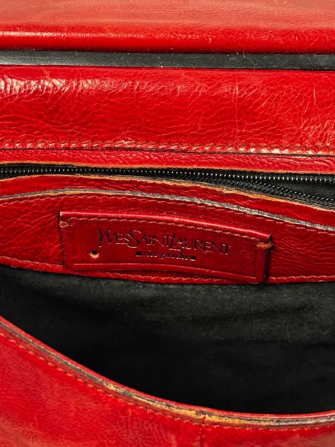 Yves Saint Laurent AW2002 Yves Saint Laurent Red Leather Shoulder Bag Size ONE SIZE - 13 Thumbnail