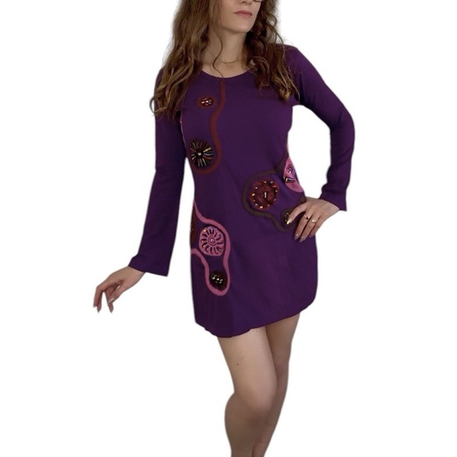 Kathmandu KATHMANDU IMPORTS Nepal 100% Cotton Embroidered Mini Dress Size S / US 4 / IT 40 - 1 Thumbnail