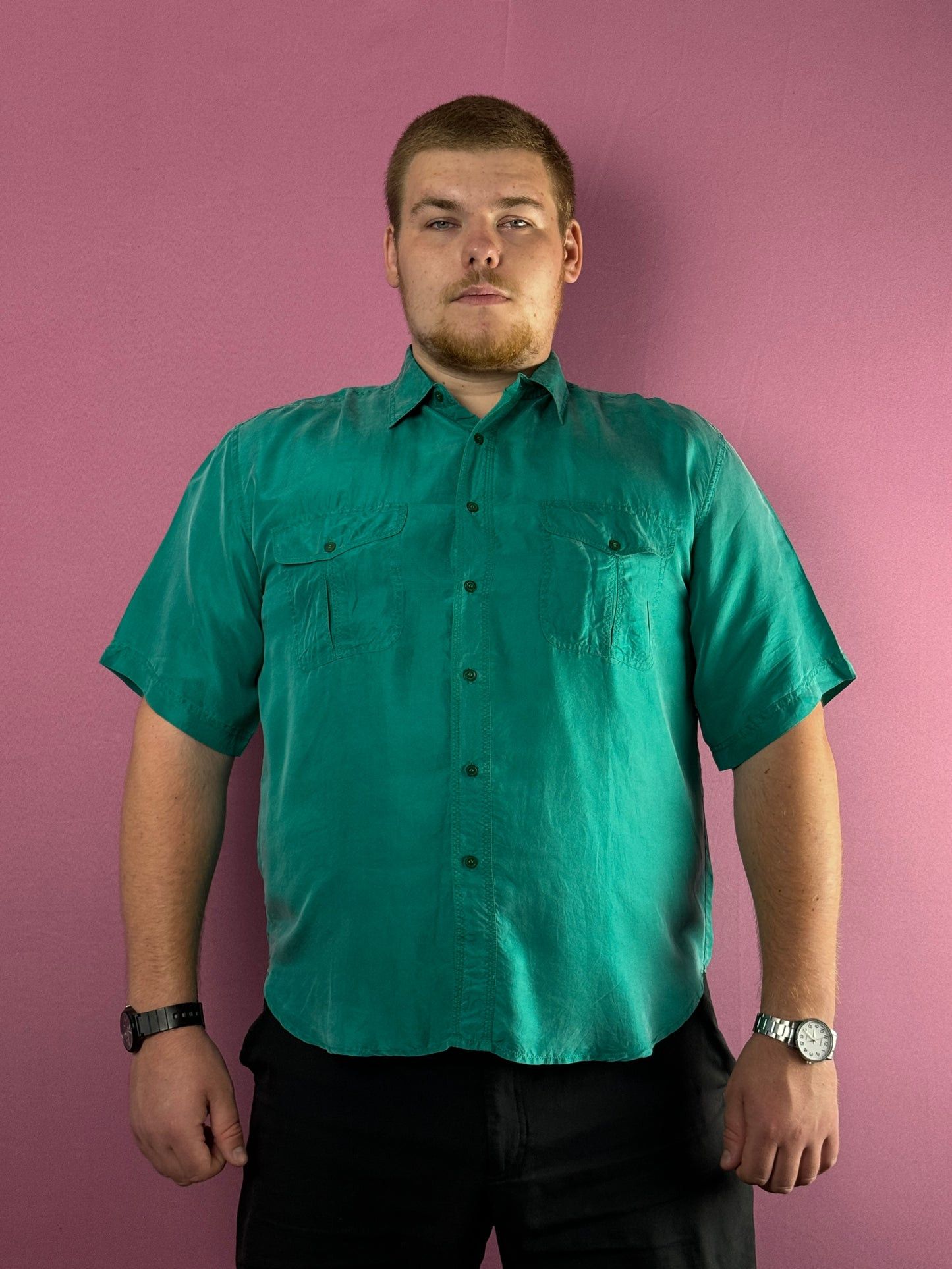Vintage 80s Bisbee Vintage Men's Short Sleeve Shirt - L Size US L / EU 52-54 / 3 - 2 Thumbnail