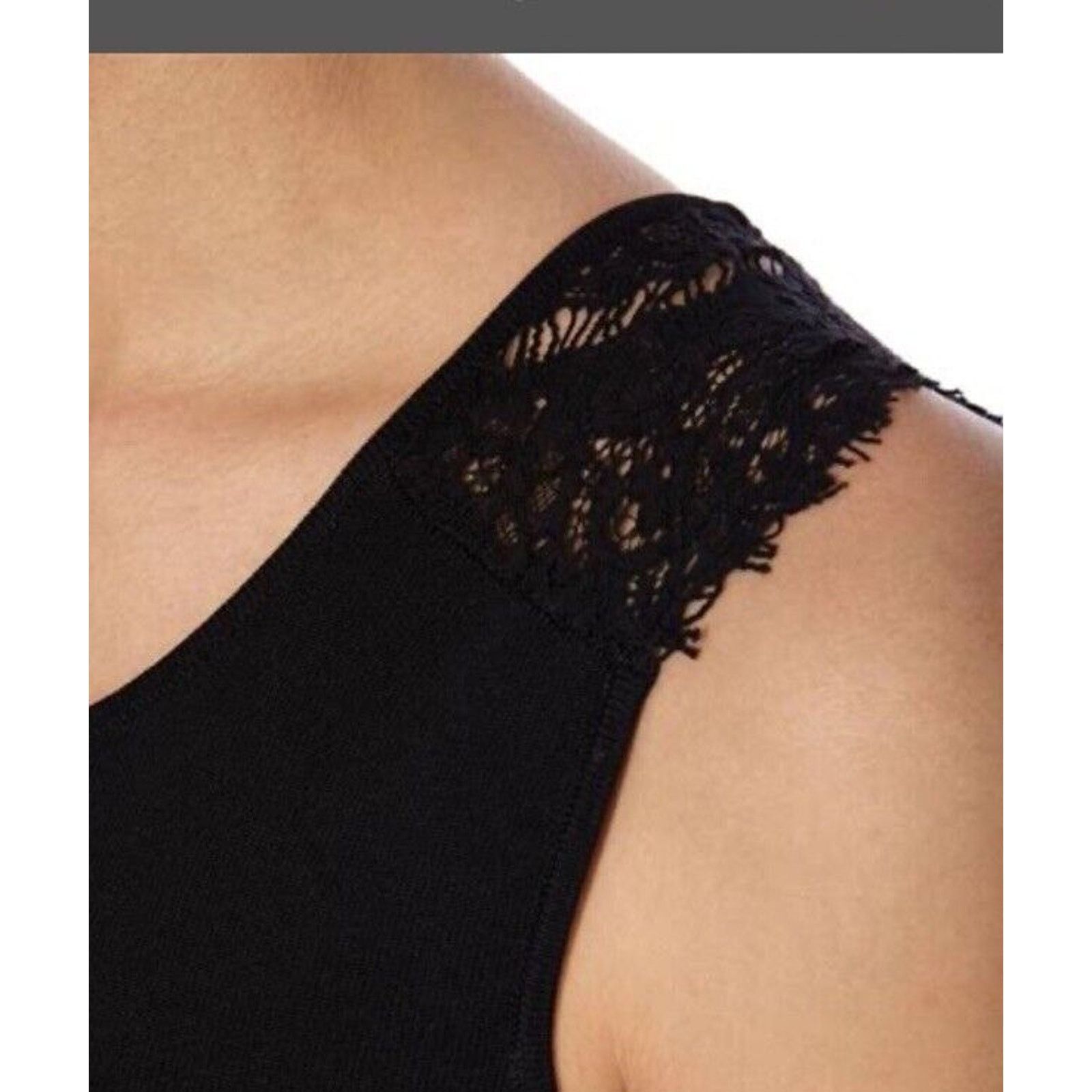 Superdry SUPERDRY ALINA KNITTED BLACK LACE DRESS SZ L Size L / US 10 / IT 46 - 8 Thumbnail
