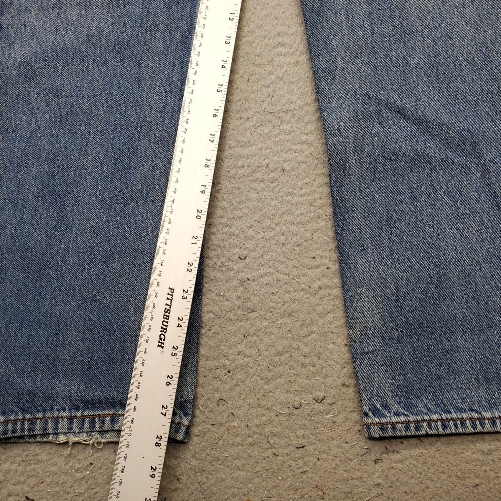 Levi's Levi's 505 Jeans Mens 38x29 Blue Denim Medium Wash Double Stitch Straight Leg Jeans Mens 38 Blue Denim Medium Wash Straight Leg Mens Size 38 Size US 38 / EU 54 - 4 Thumbnail