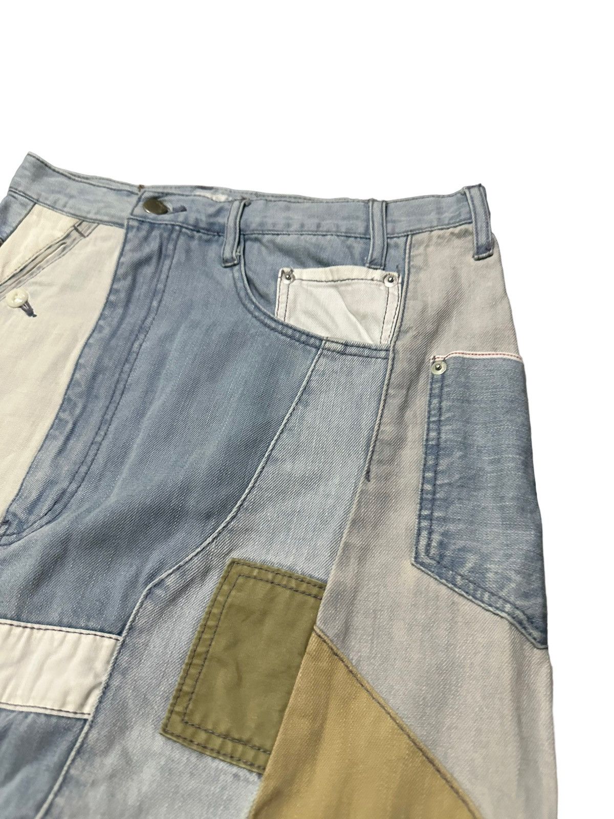 Ne-Net Ne-net Issey Miyake patchwork denim harem pants Size US 28 / EU 44 - 4 Thumbnail