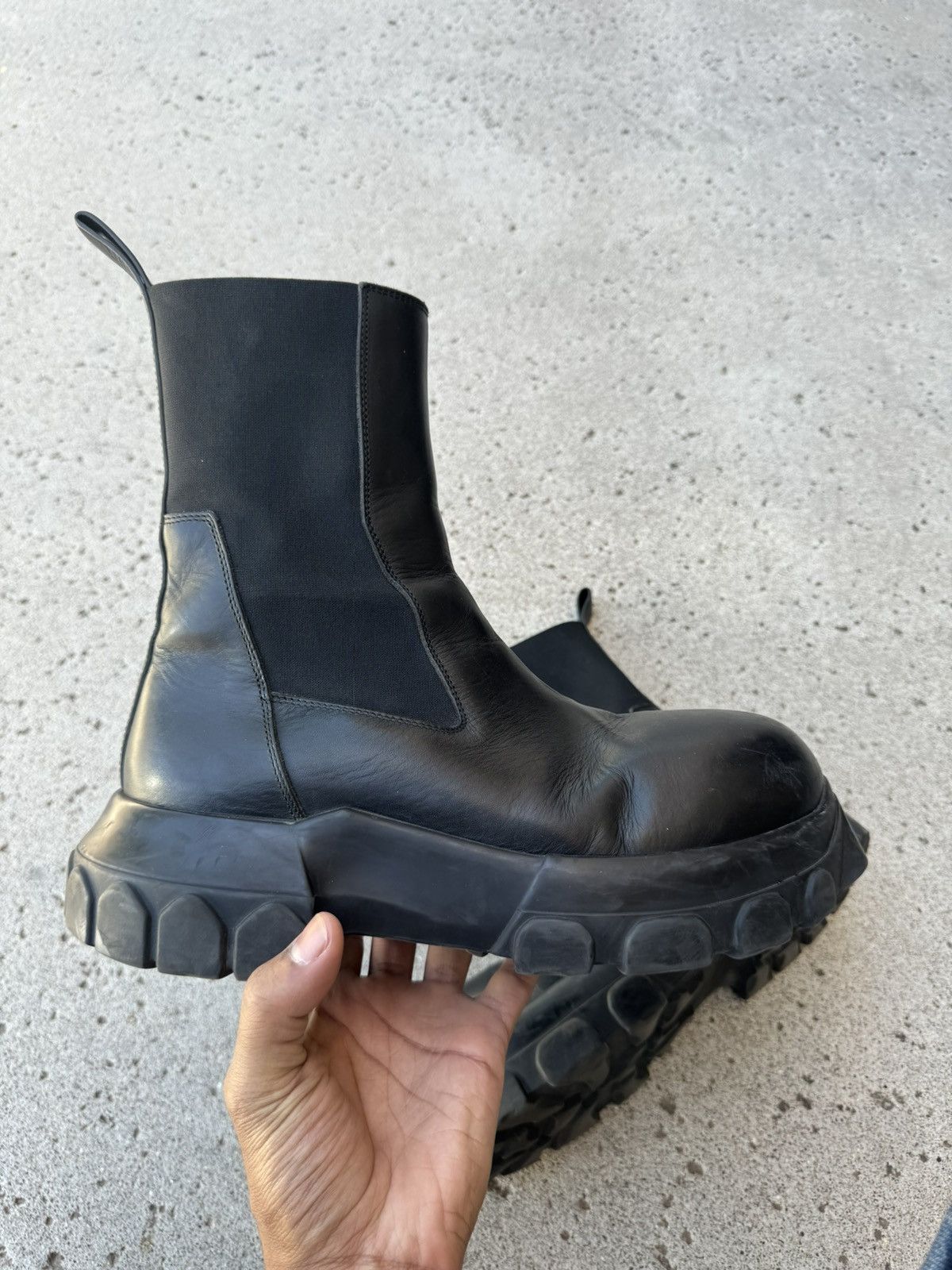 Pre-owned Rick Owens Bozo Boot In Black