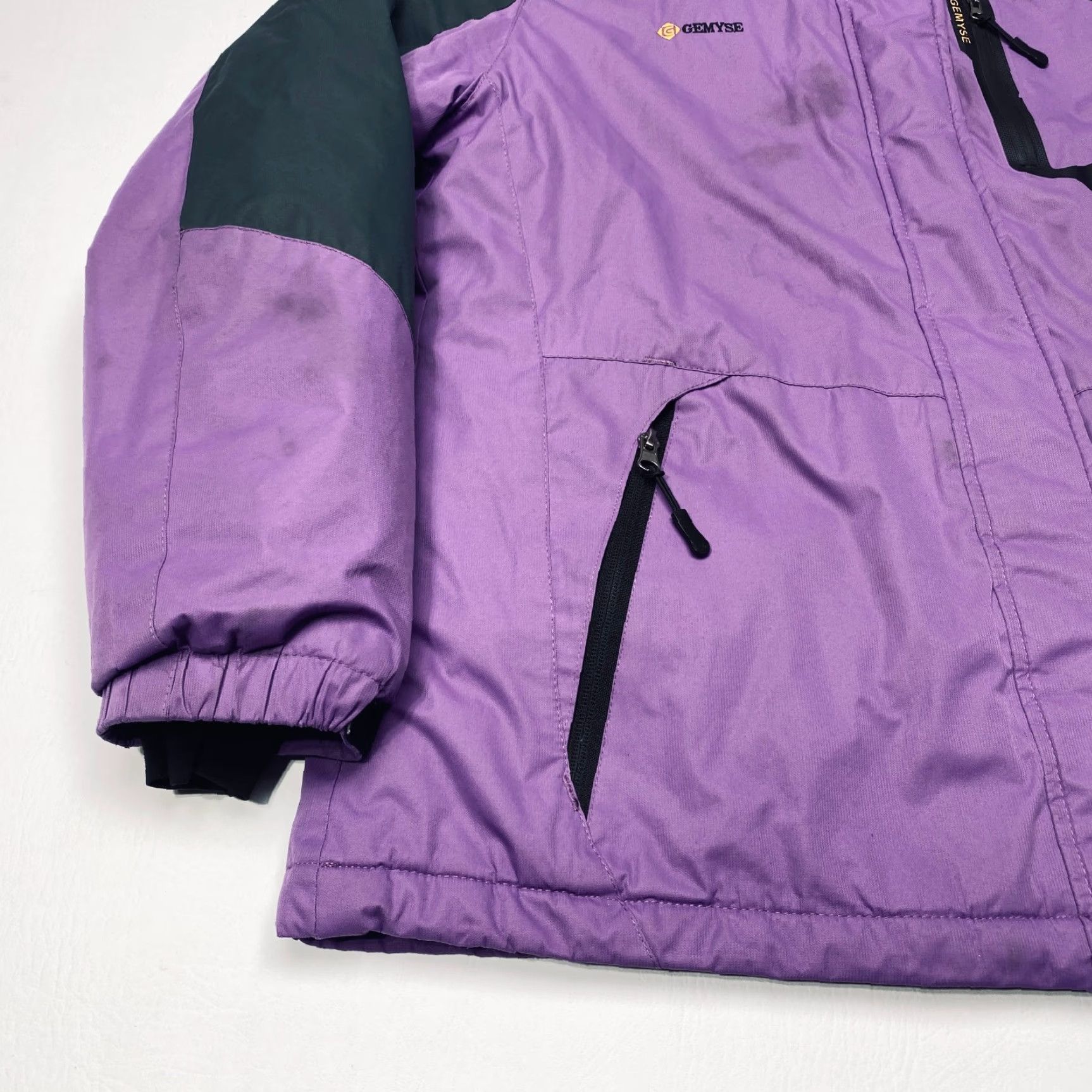 Vintage GEMYSE Ski Jacket Windproof Waterproof Snow Coat Hooded Large Polyester Winter - Women's Jacket Size L / US 10 / IT 46 - 3 Thumbnail