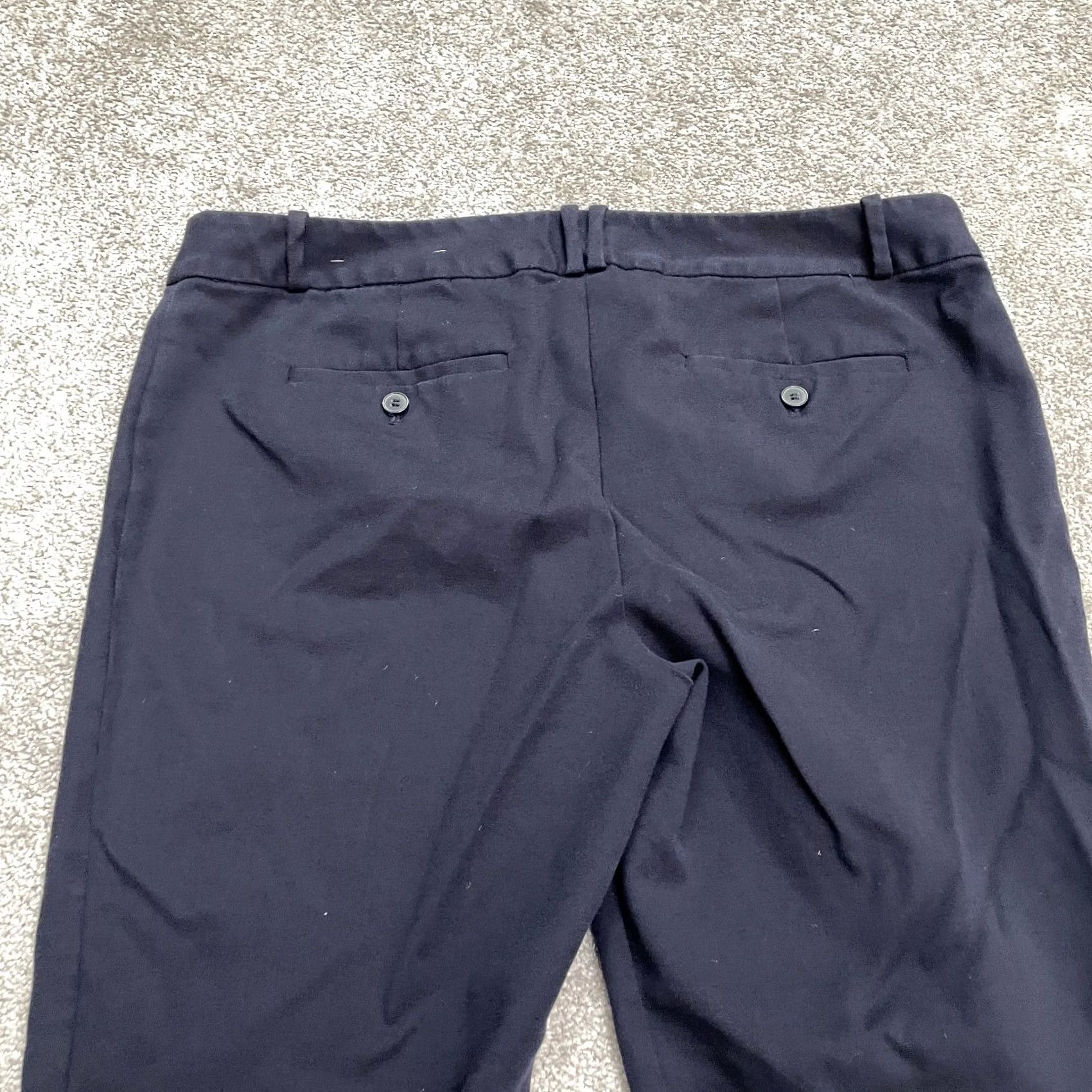 Liz Claiborne Liz Claiborne Emma Classic Cropped Pants Women 16 Petite Navy Blue 36x23 Career Size 38" / US 16 / IT 52 - 4 Thumbnail