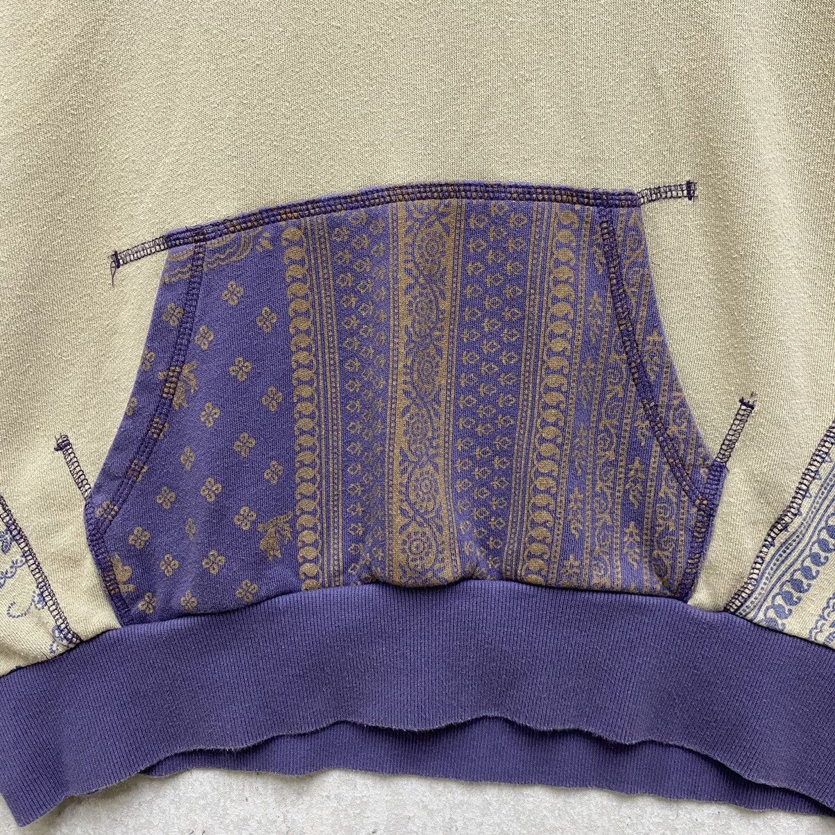 Japanese Brand Cube Sugar Patchwork Hoodie Cropped Boxy Fit Saiz M Size US M / EU 48-50 / 2 - 7 Thumbnail
