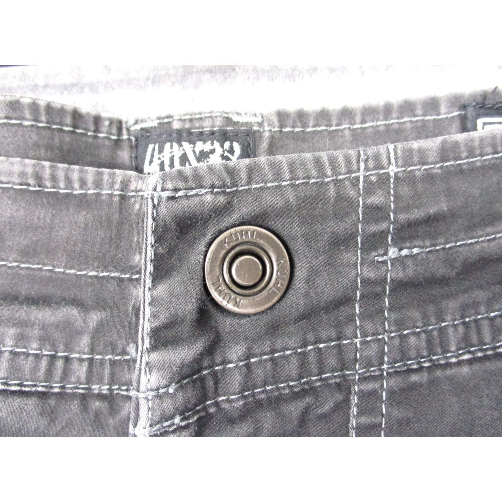 Vintage Kuhl Slackr Pants Mens 40x32 Gray Chino Relaxed Fit Casual Workwear Outdoor Cotton Blend Canvas Straight Leg Pockets Mens Size US 40 / EU 56 - 4 Thumbnail