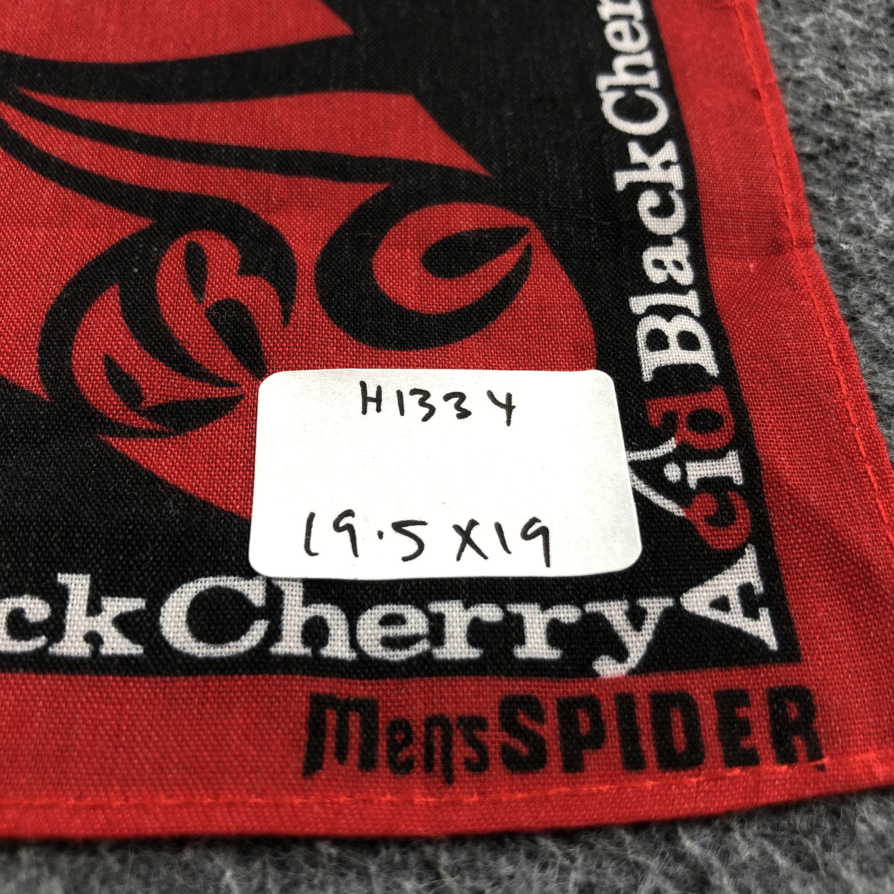 Vintage Acid Black Cherry Handkerchief Neckerchief Bandana H1334 Size ONE SIZE - 6 Thumbnail