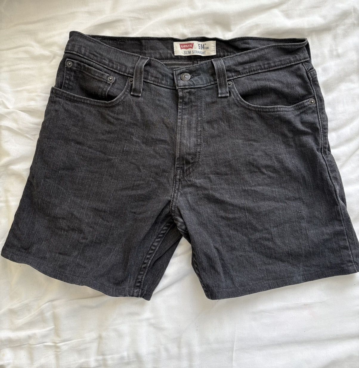 Levi's Levi’s 514 Slim Straight black denim shorts W32 Size 32" / US 10 / IT 46 - 1 Thumbnail