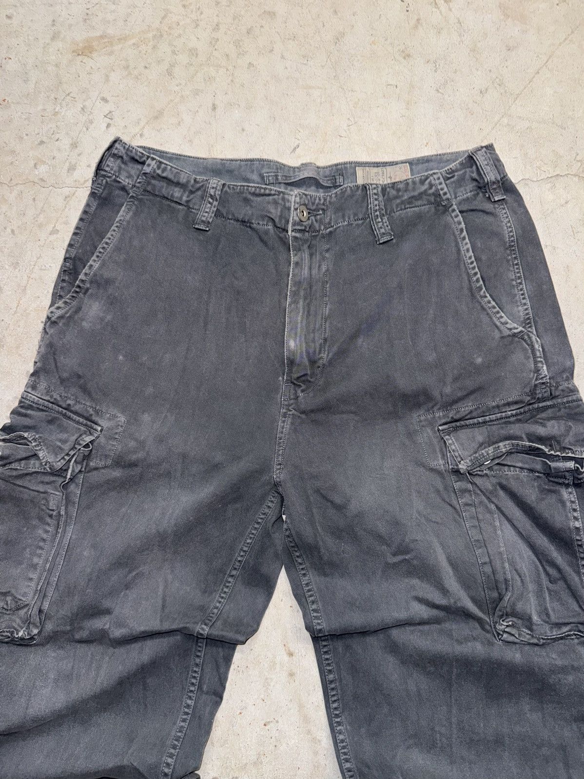 Carhartt Crazy Vintage Carhartt Style Baggy Cargo Pants Faded Black Size US 34 / EU 50 - 3 Thumbnail