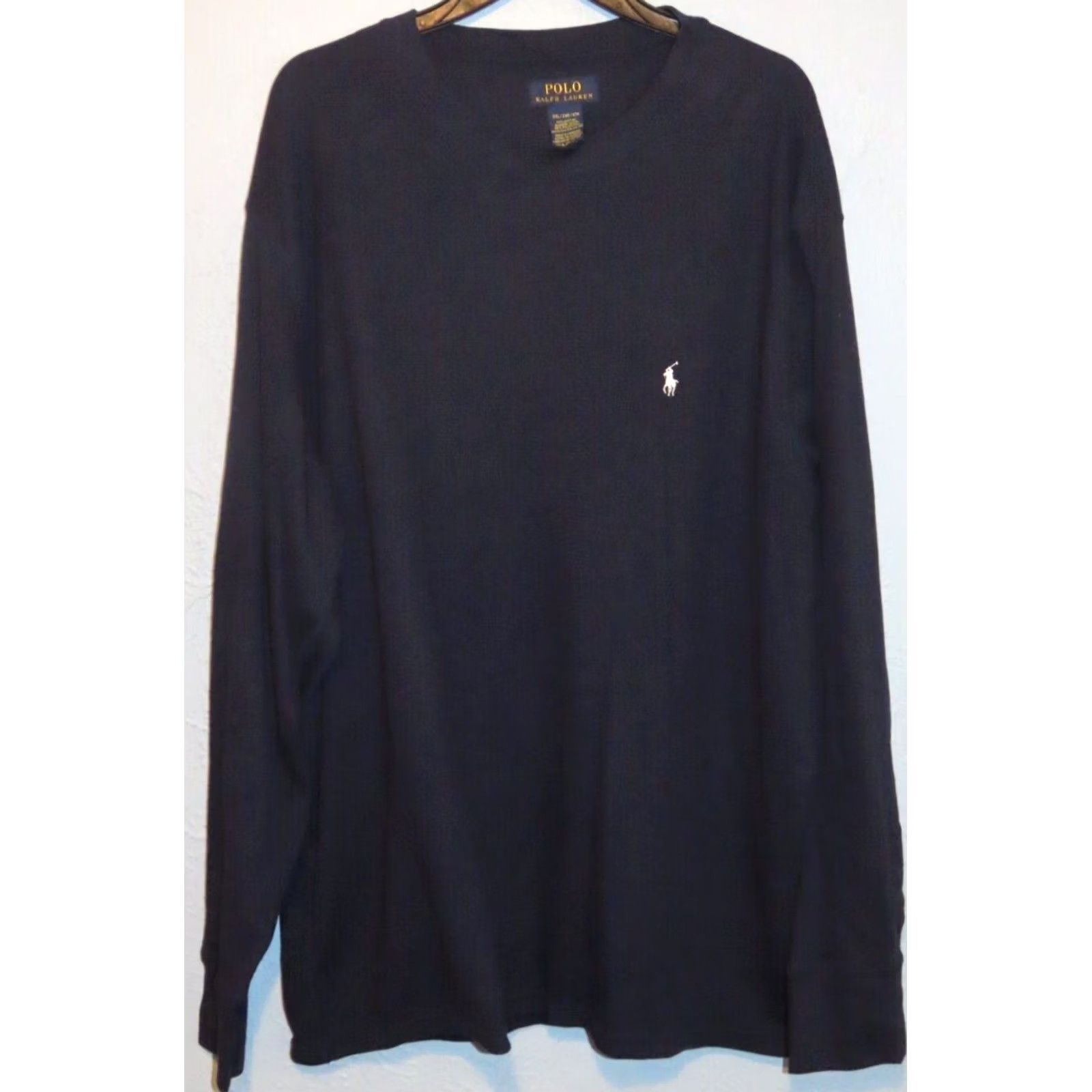 Ralph Lauren Ralph Lauren Polo Navy Blue Waffle Fabric Long Sleeve Shirt 2XL Men T-Shirt Big & Tall Navy Blue Size US XXL / EU 58 / 5 - 2 Thumbnail