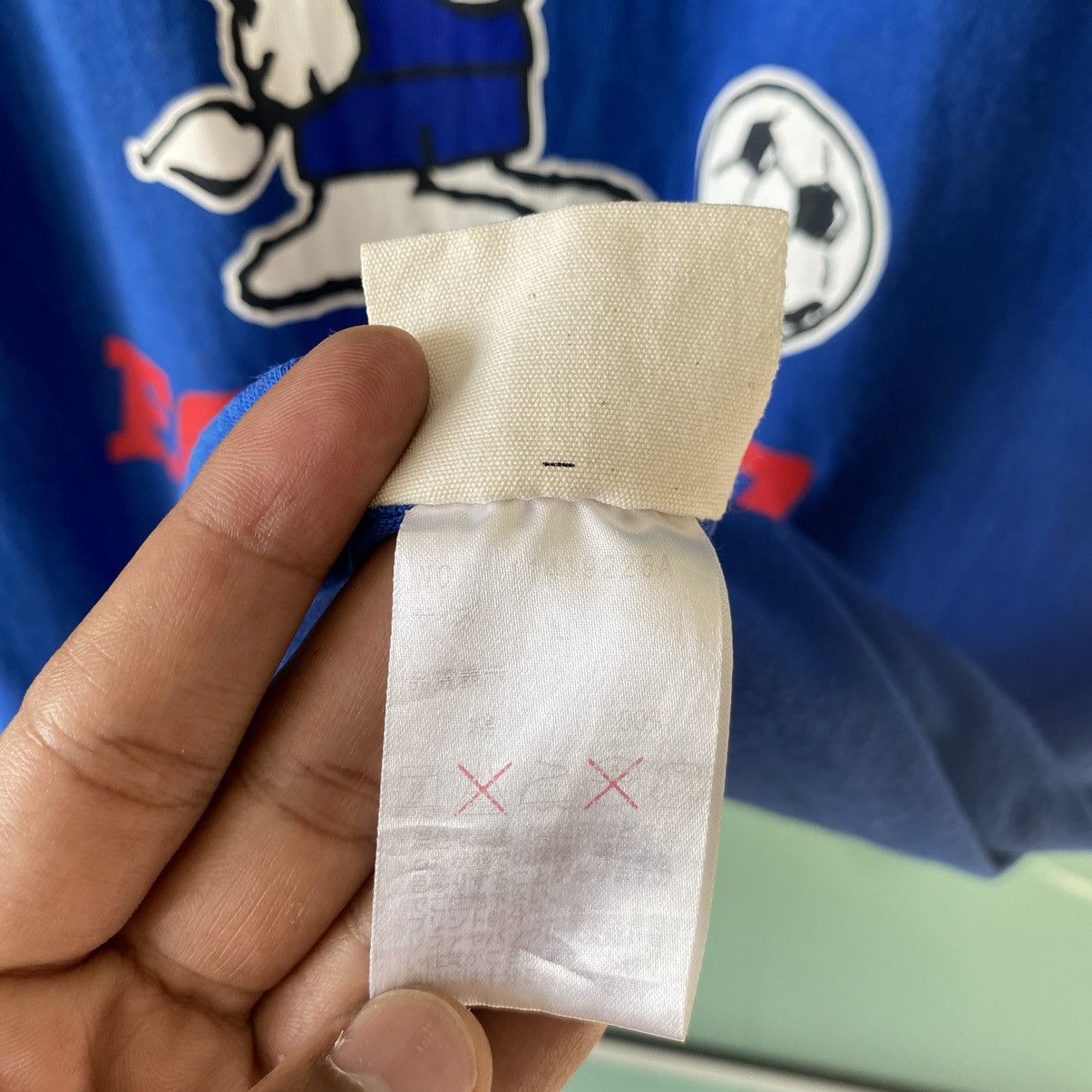 Peanuts 💥 SICK💥 VINTAGE Faded Y2K J. League x Snoopy ERD GRUNGE T Size US L / EU 52-54 / 3 - 7 Thumbnail