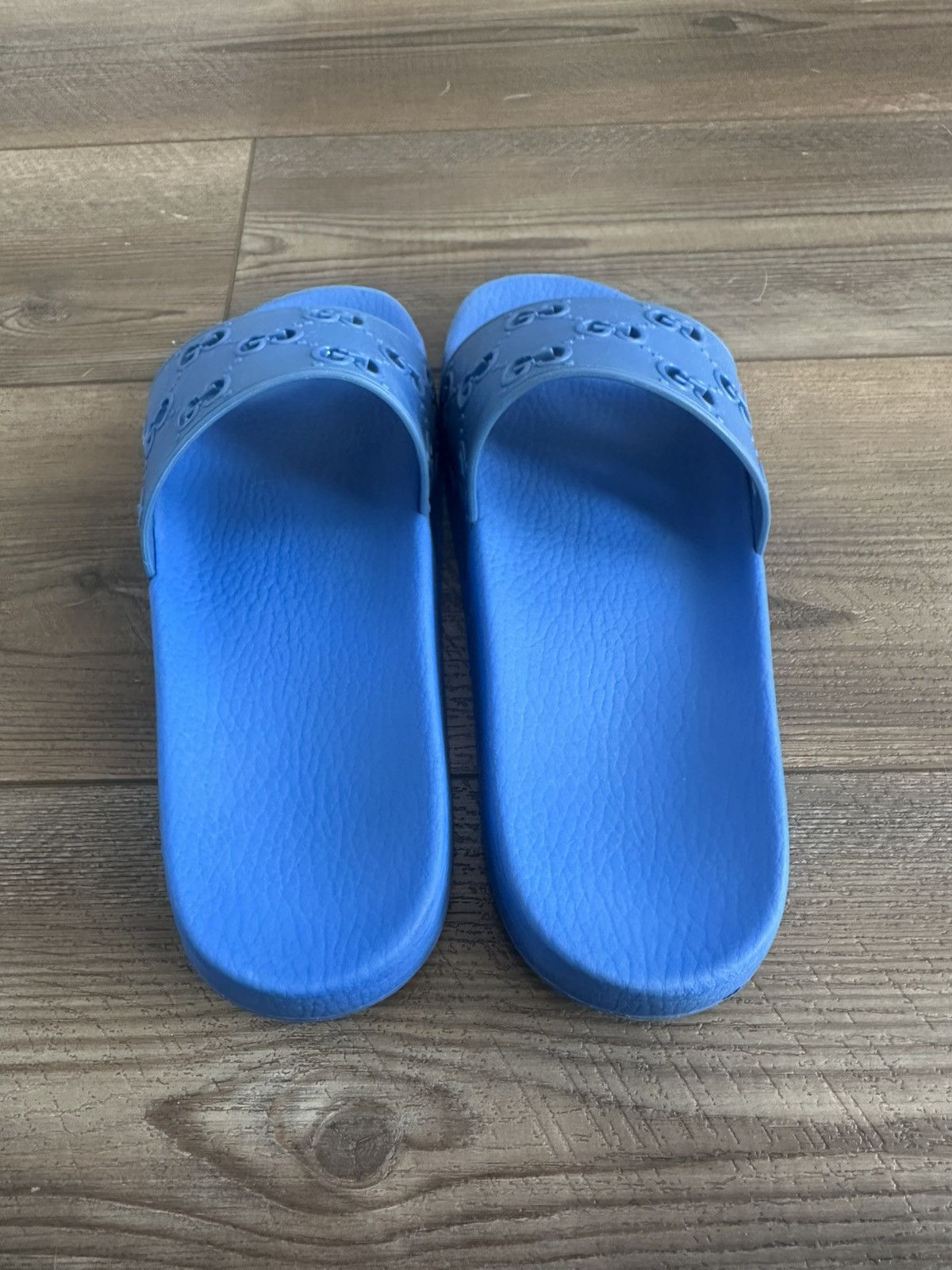 Gucci Gucci Pursuit GG Logo Royal Blue Slides - Mens 9 / Women 11 Size US 9 / EU 42 - 3 Thumbnail