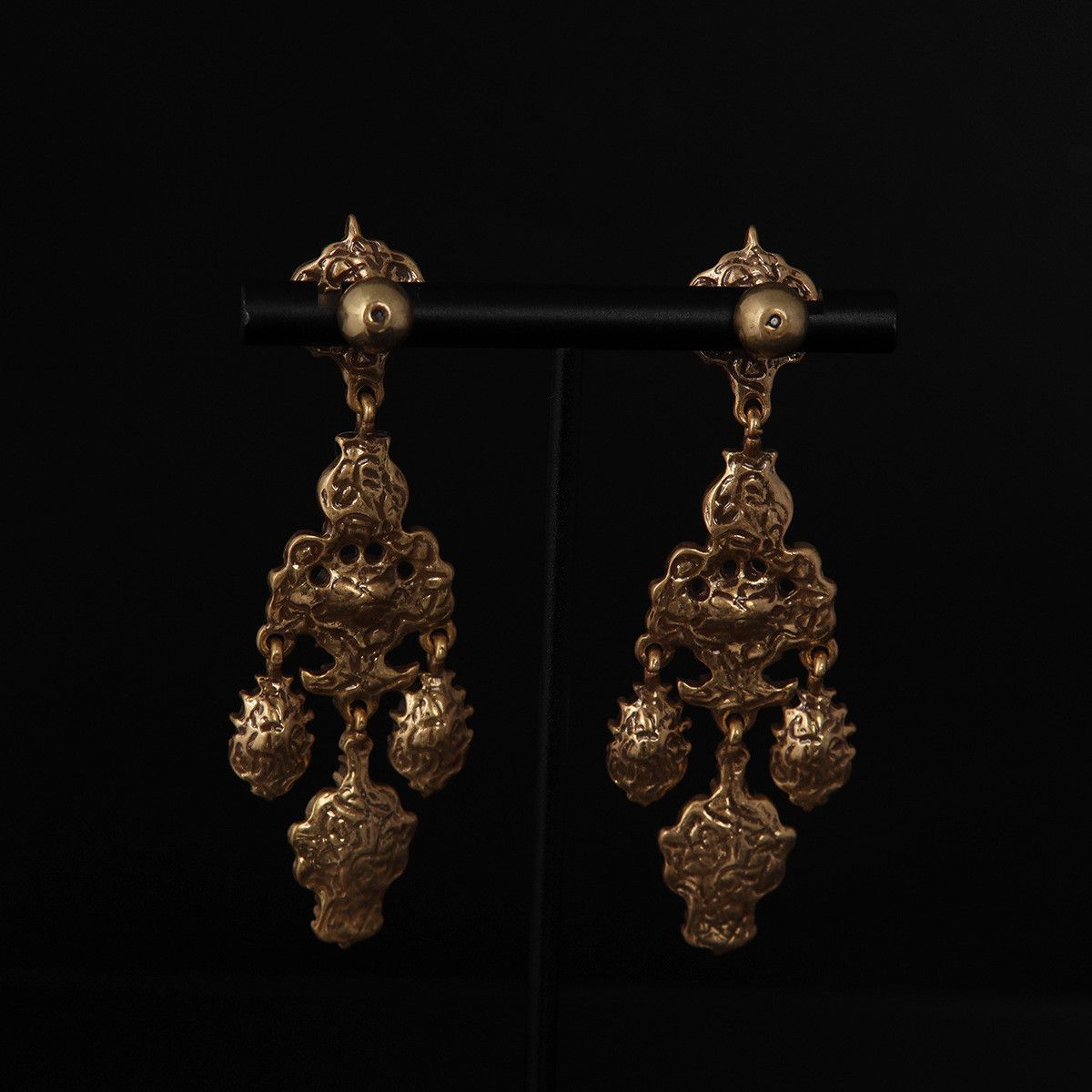 Other vintage white crystal pendant earrings Size ONE SIZE - 4 Thumbnail