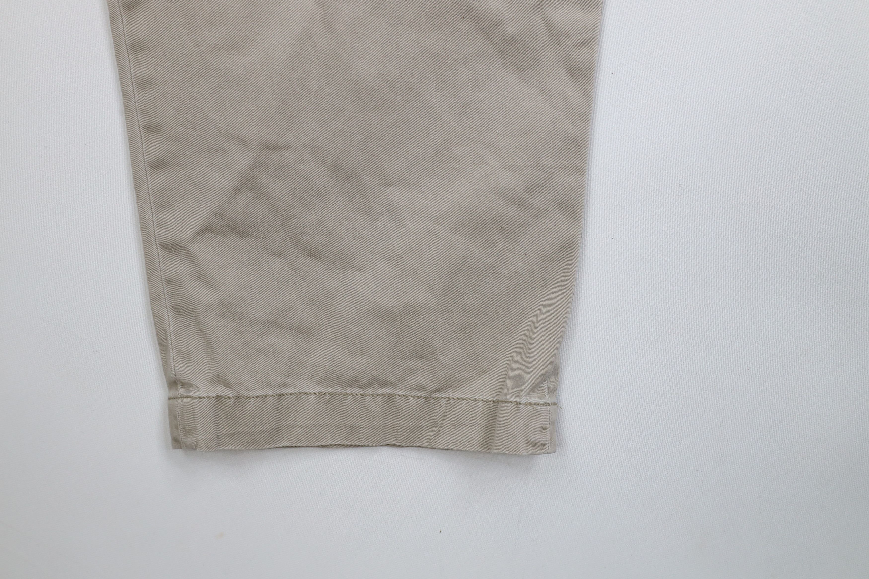 Ralph Lauren × Vintage Vintage Ralph Lauren Wide Leg Chino Pants Beige Cotton Size US 44 / EU 60 - 6 Thumbnail
