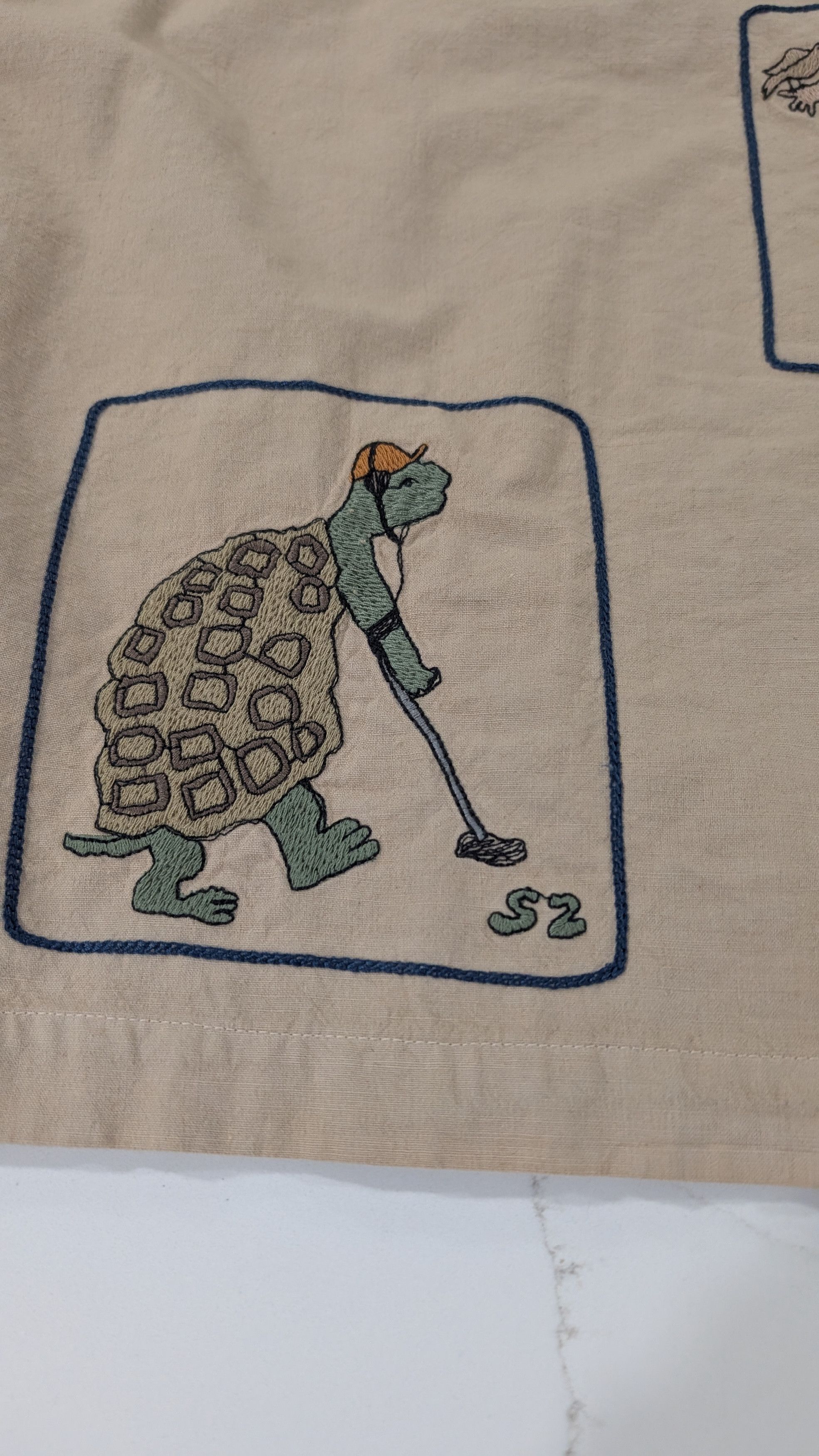 Samuel Zelig Box Camp Shirt Embroidered Art