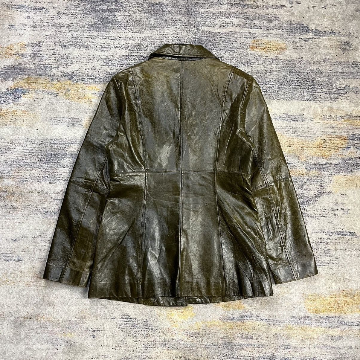 Michel Klein Vintage michel klein blazer lewther jacket 3b Size M / US 6-8 / IT 42-44 - 2 Thumbnail