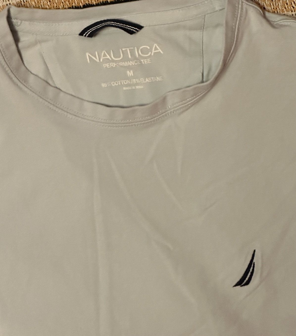 Nautica NAUTICA Light Blue Shirt W/ Dark Blue Chest Logo Sz.M Shirt Size US M / EU 48-50 / 2 - 2 Thumbnail