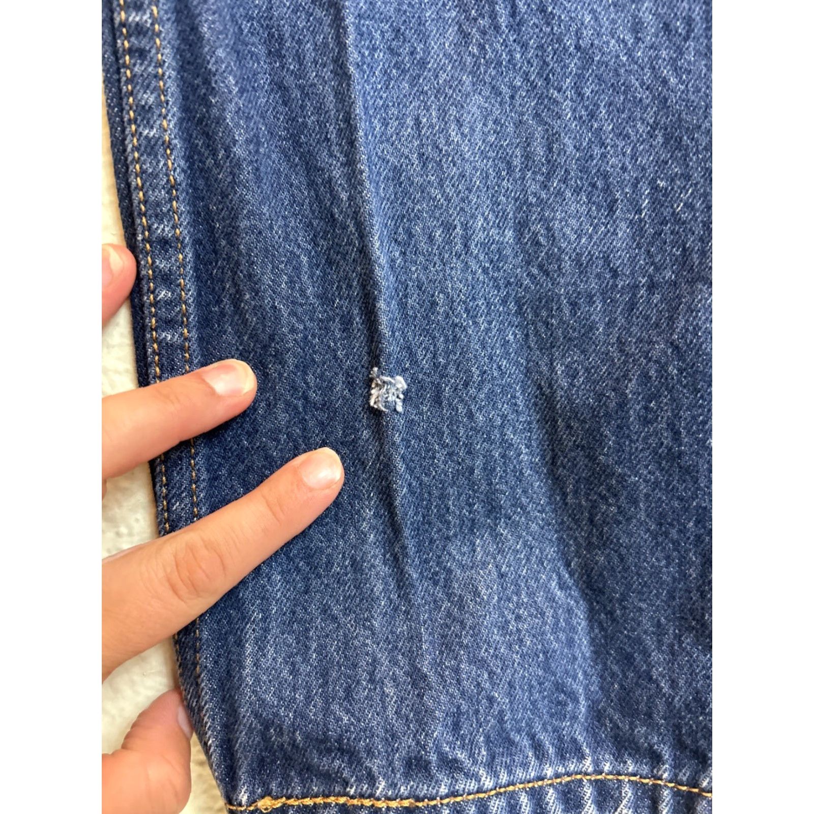 Levi's VINTAGE Levi's 501 Button Fly Jeans Dark Wash 32x34 Men Regular Blue Straight 90s Size US 32 / EU 48 - 3 Thumbnail
