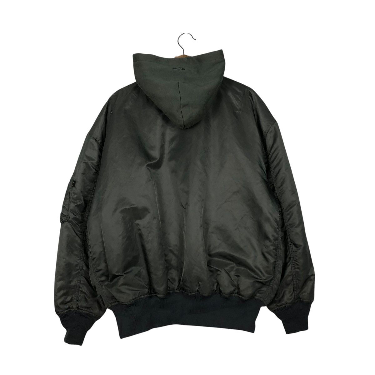Alpha Industries 🔥VINTAGE REVERSIBLE BOMBER JACKET ALPHA INDUSTRIES BIG LOGO Size US L / EU 52-54 / 3 - 21 Thumbnail
